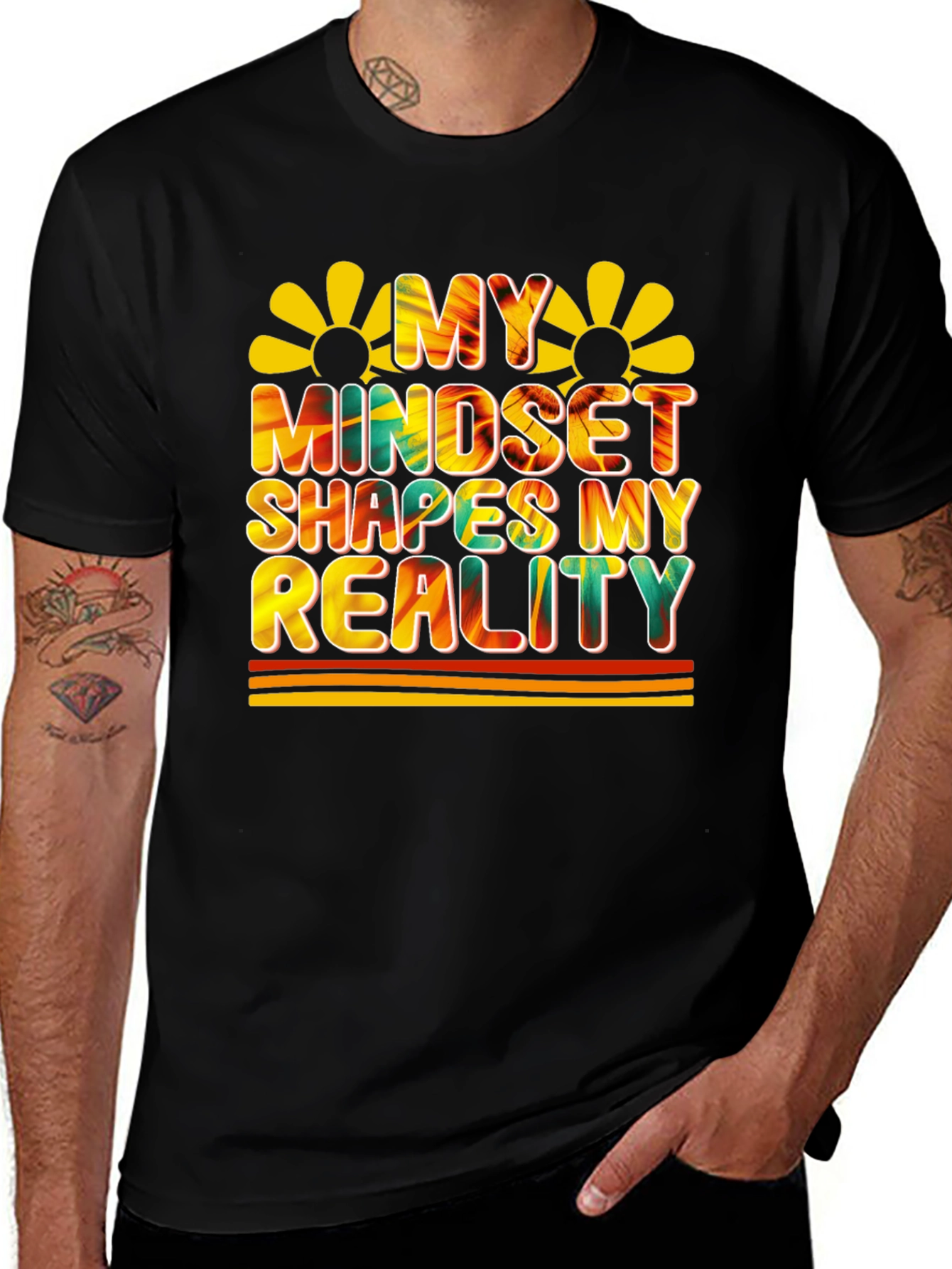 Variant 24 of Mindset Shapes Reality Graphic Tee