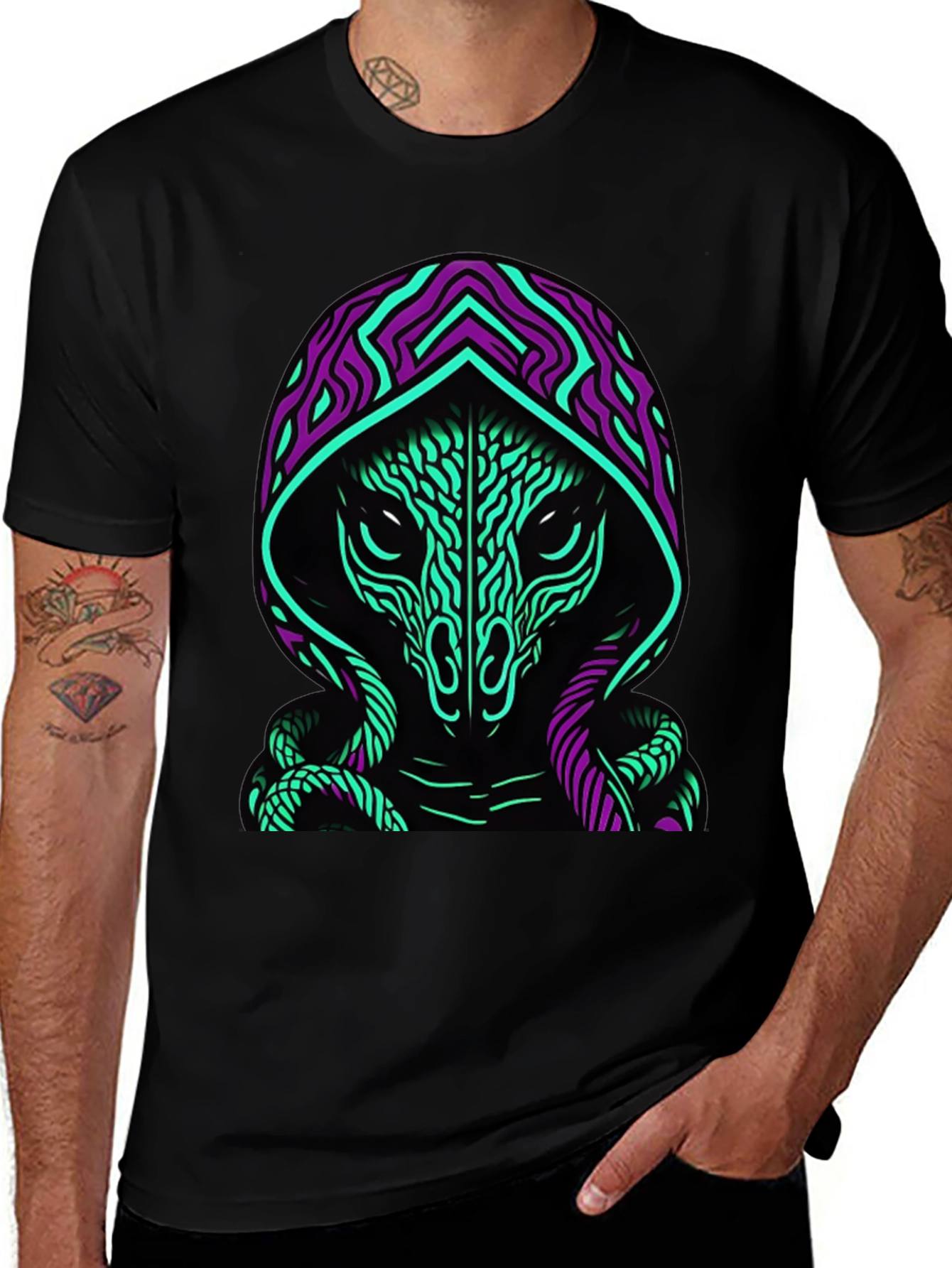 Variant 11 of Mystic Serpent Hooded T-Shirt