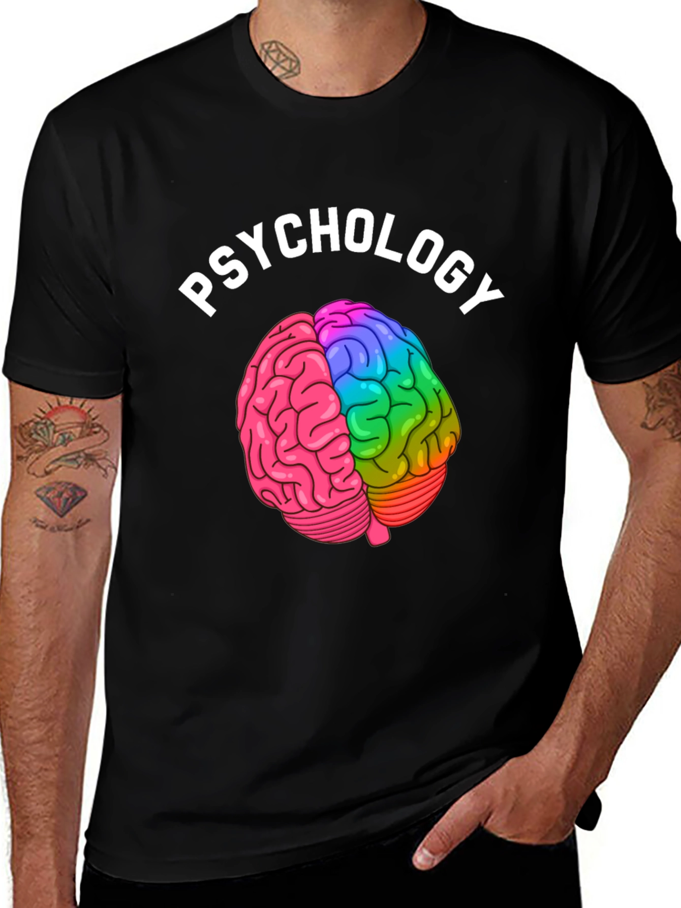 Variant 15 of Psychology Brain Graphic T-Shirt