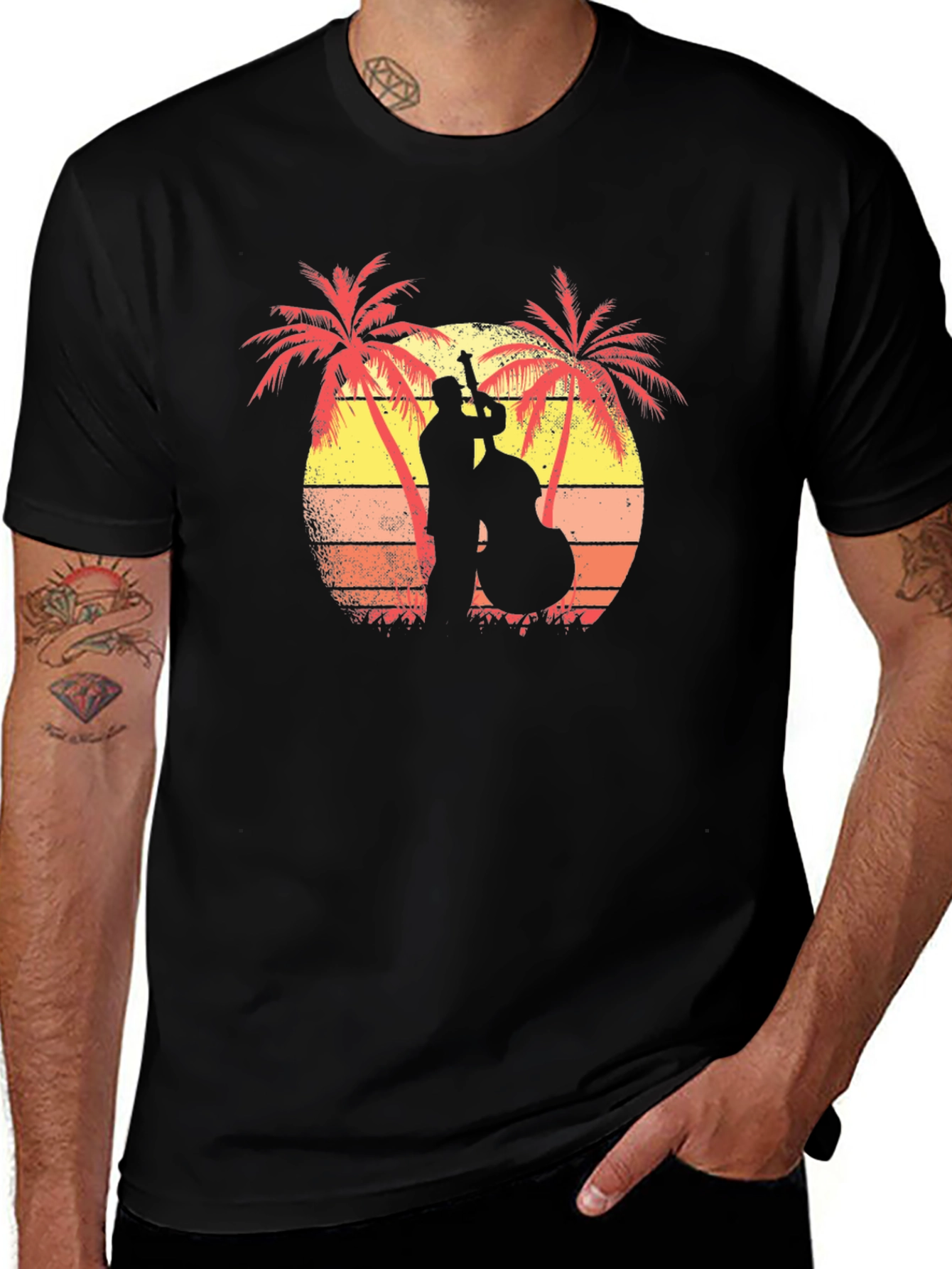 Sunset Jazz T-Shirt - Tropical Vibes