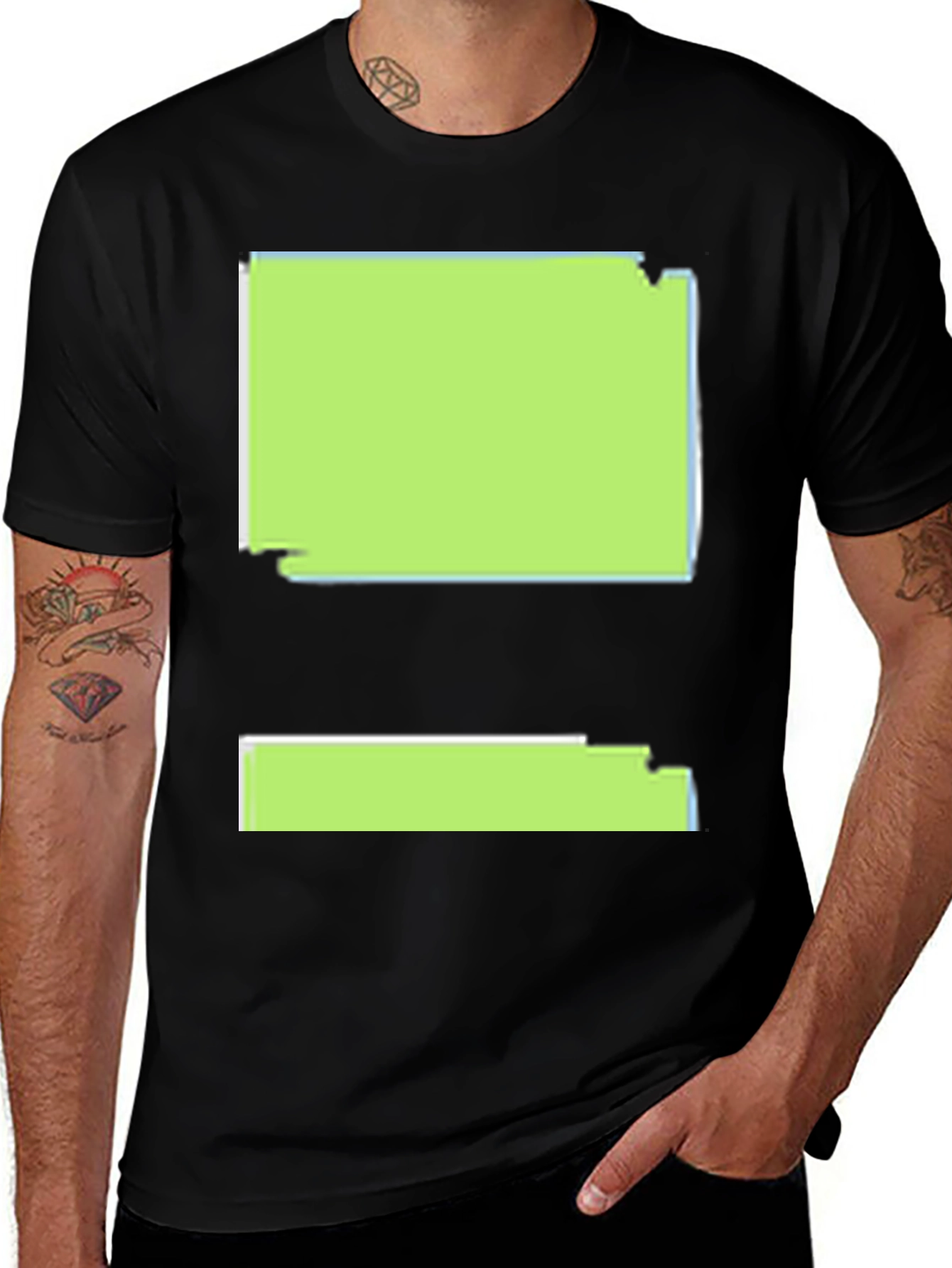 Variant 23 of Stylish Black Graphic Tee - Modern Design