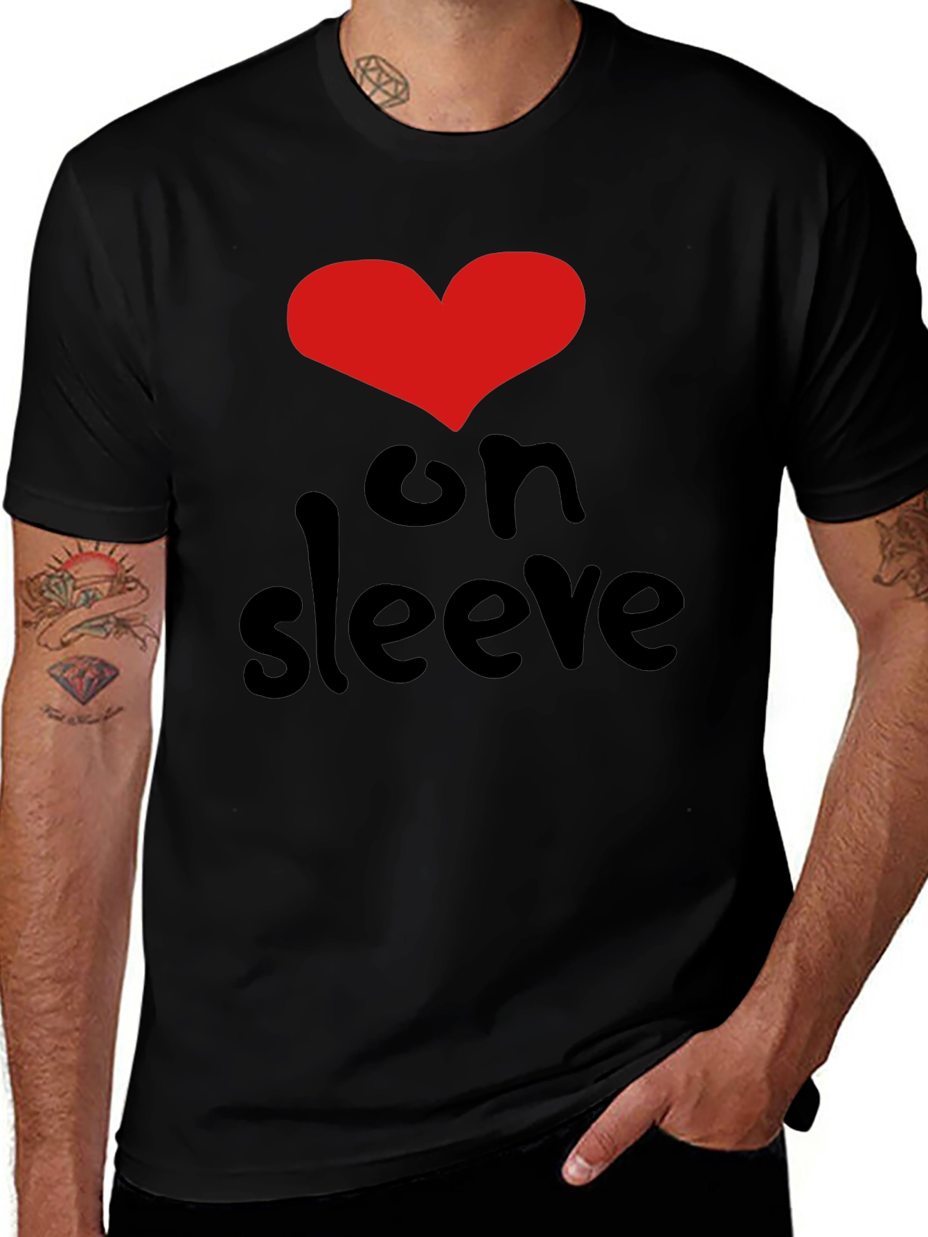 Variant 14 of Heart on Sleeve Graphic Tee