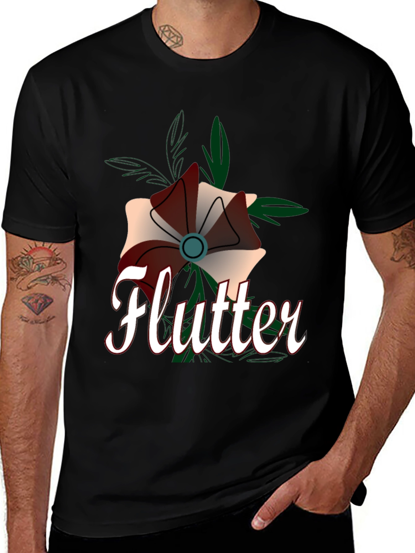 Flutter Flower Graphic Tee