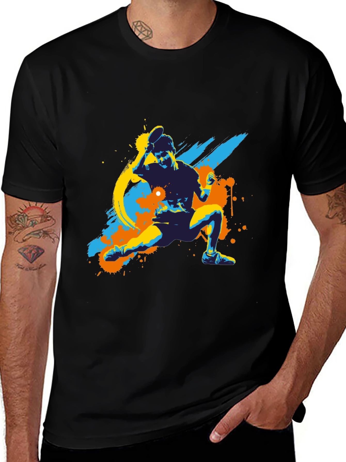 Variant 24 of Table Tennis Player T-Shirt - Graphic Tee