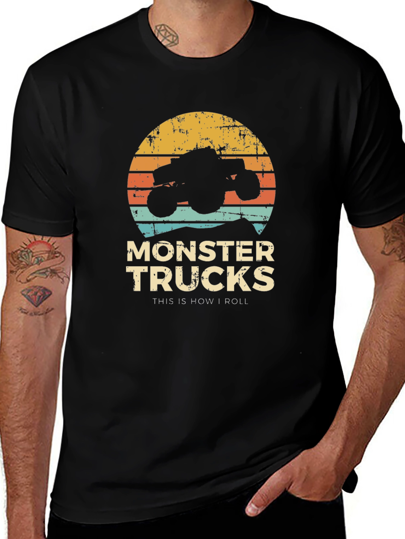 Variant 27 of Monster Trucks Graphic Tee - "This is How I Roll"