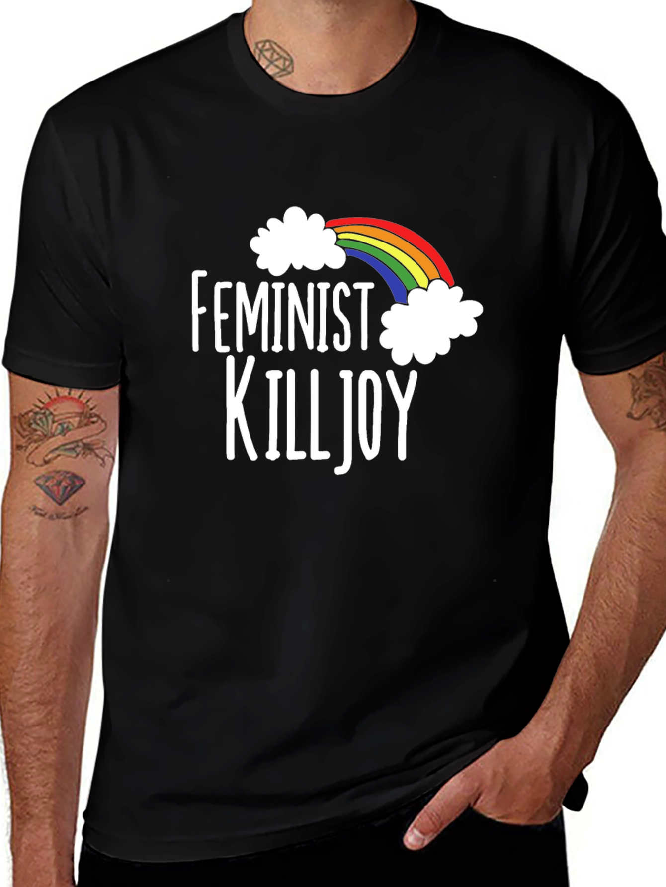 Variant 28 of Feminist Killjoy Rainbow Graphic T-Shirt