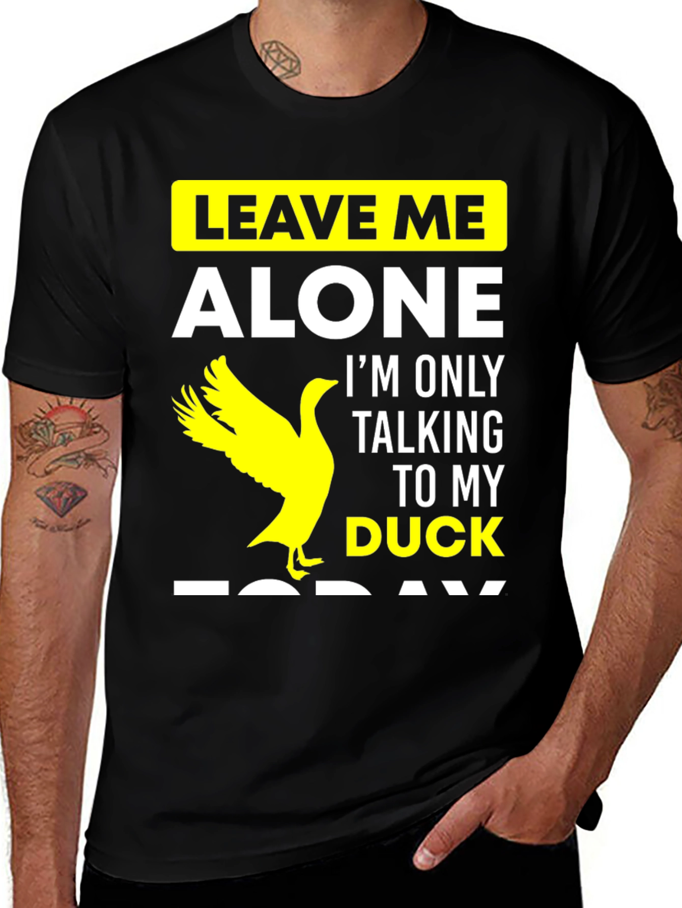 Variant 7 of Leave Me Alone Duck T-Shirt