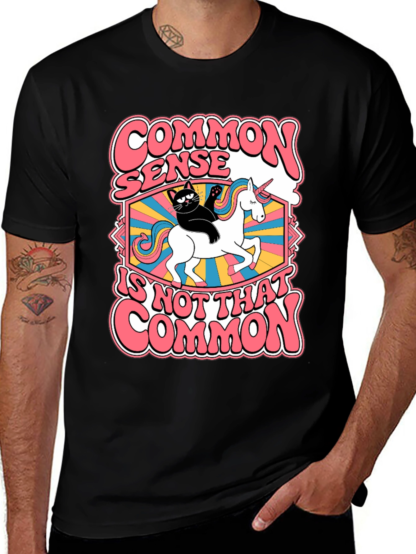 Variant 21 of Common Sense Unicorn Graphic Tee
