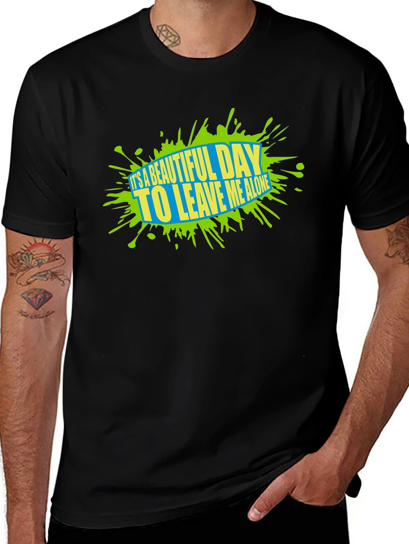 Variant 27 of Beautiful Day Graphic Tee - Leave Me Alone