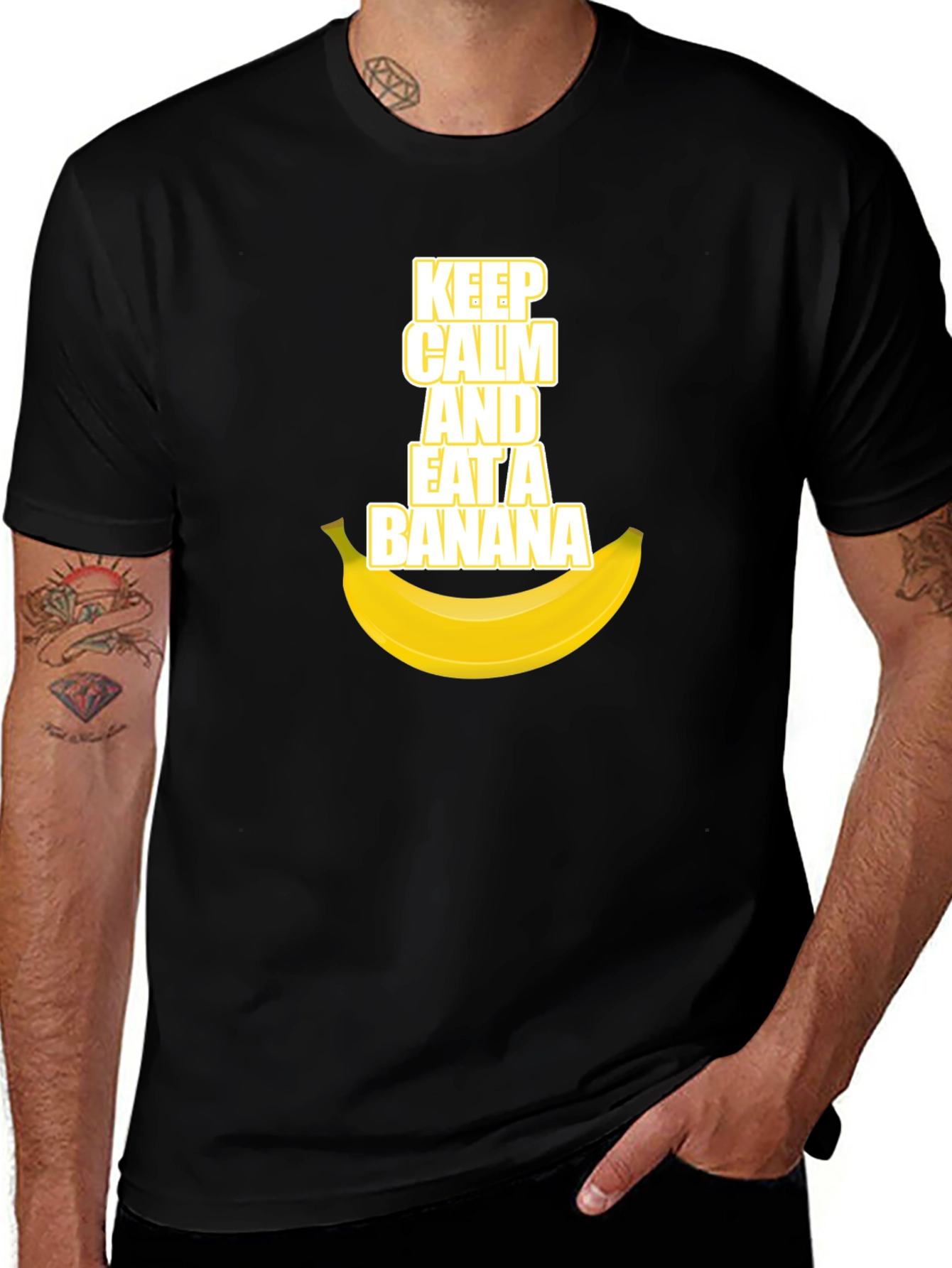 Variant 5 of Keep Calm and Eat a Banana Graphic Tee