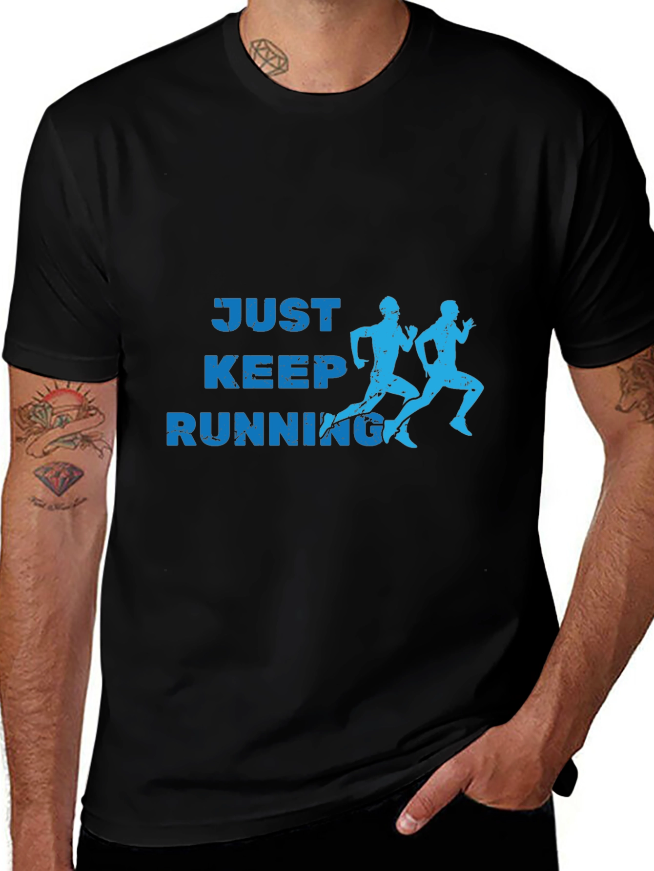 Variant 2 of Just Keep Running Graphic Tee