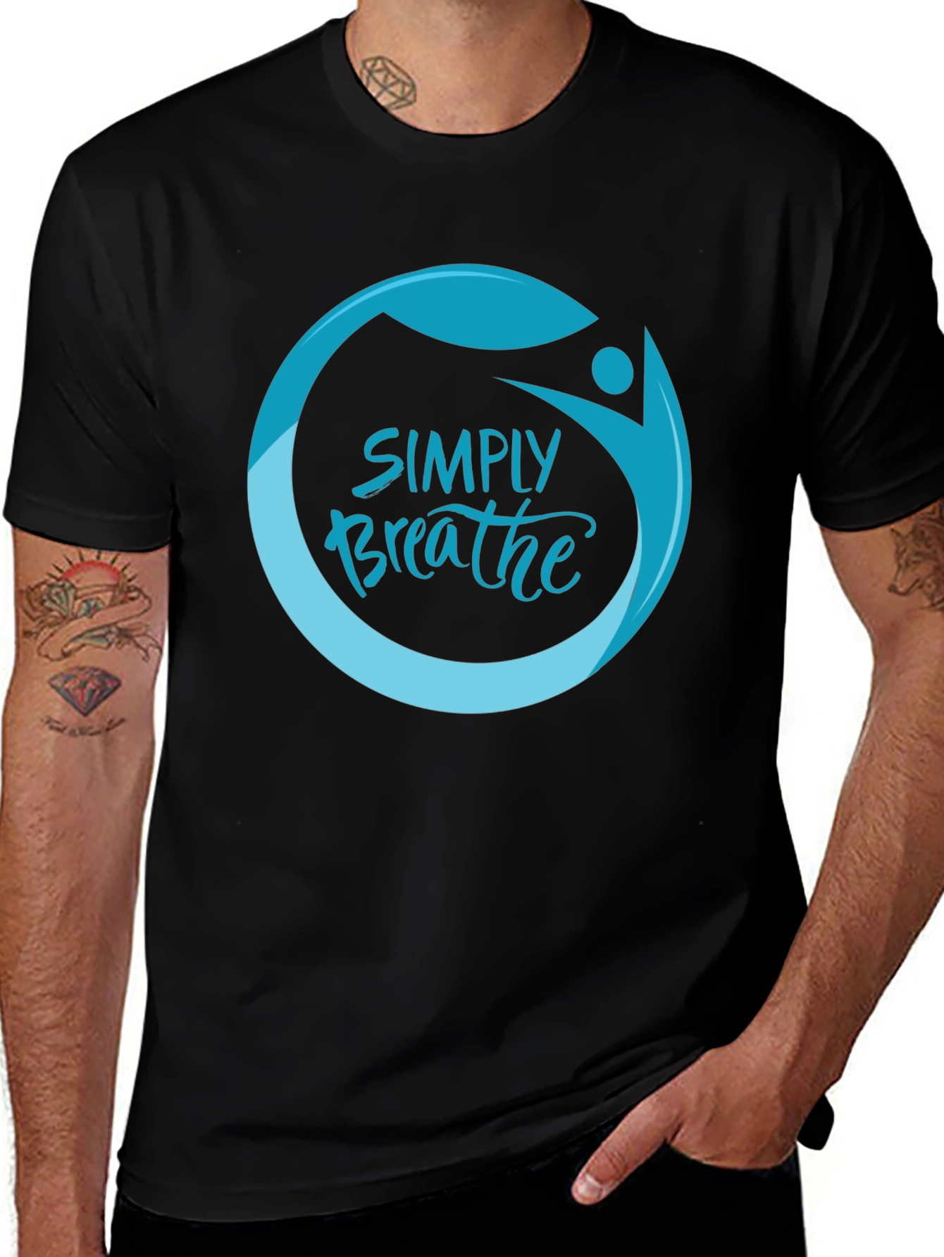 Variant 30 of Simply Breathe Graphic Tee -  Comfortable & Stylish