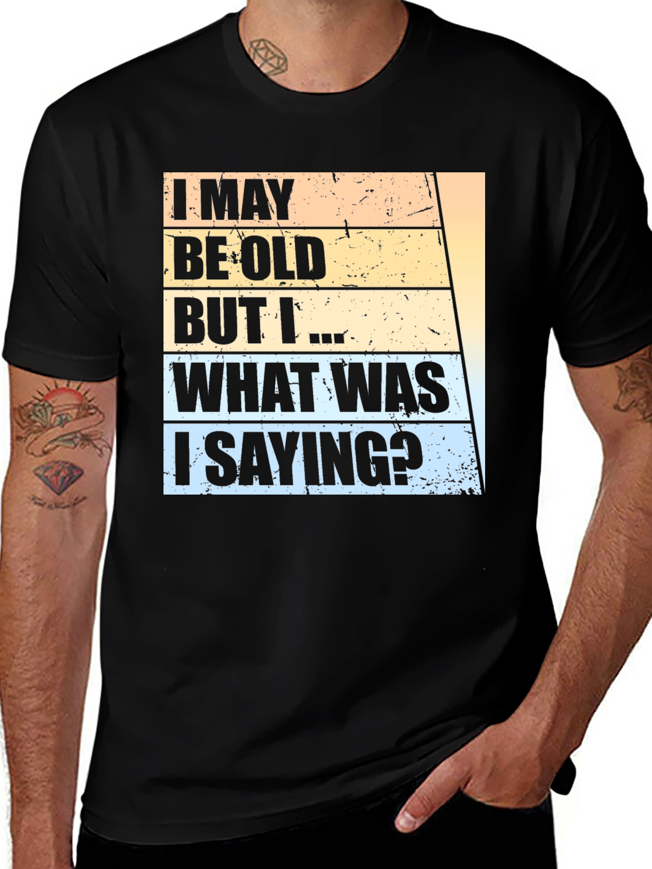 Variant 27 of Funny Old Age Men's Black T-Shirt
