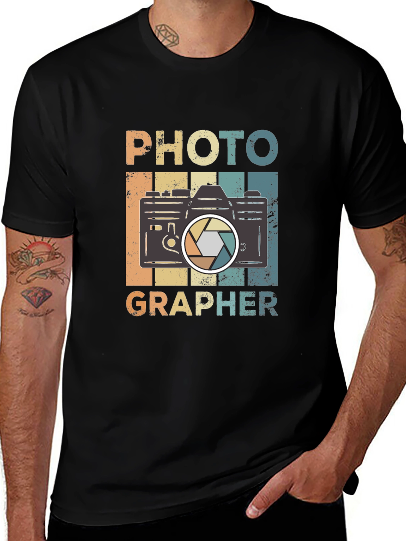 Variant 30 of Photographer Retro Camera Graphic T-Shirt