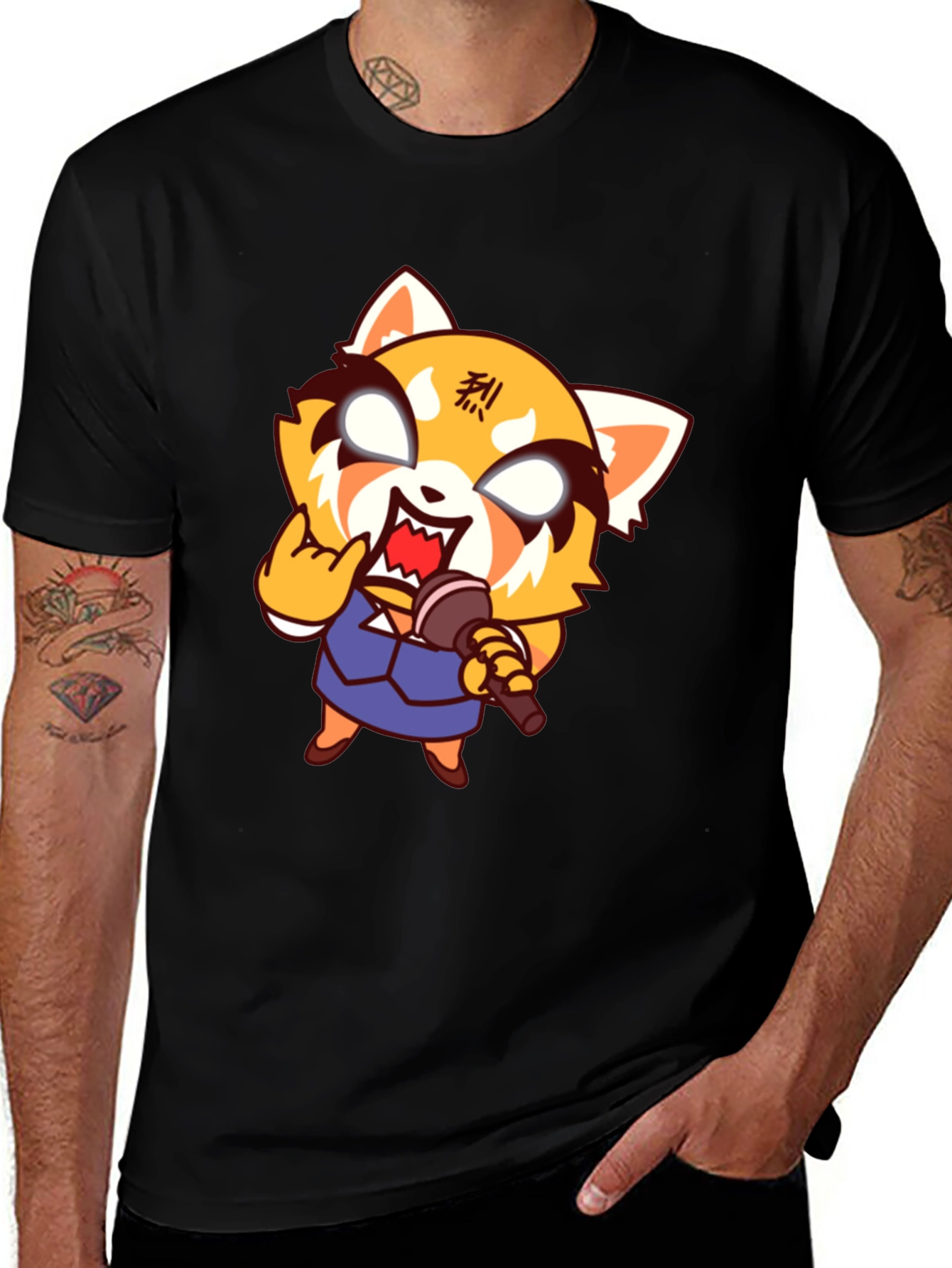 Aggretsuko Heavy Metal T-Shirt - Black