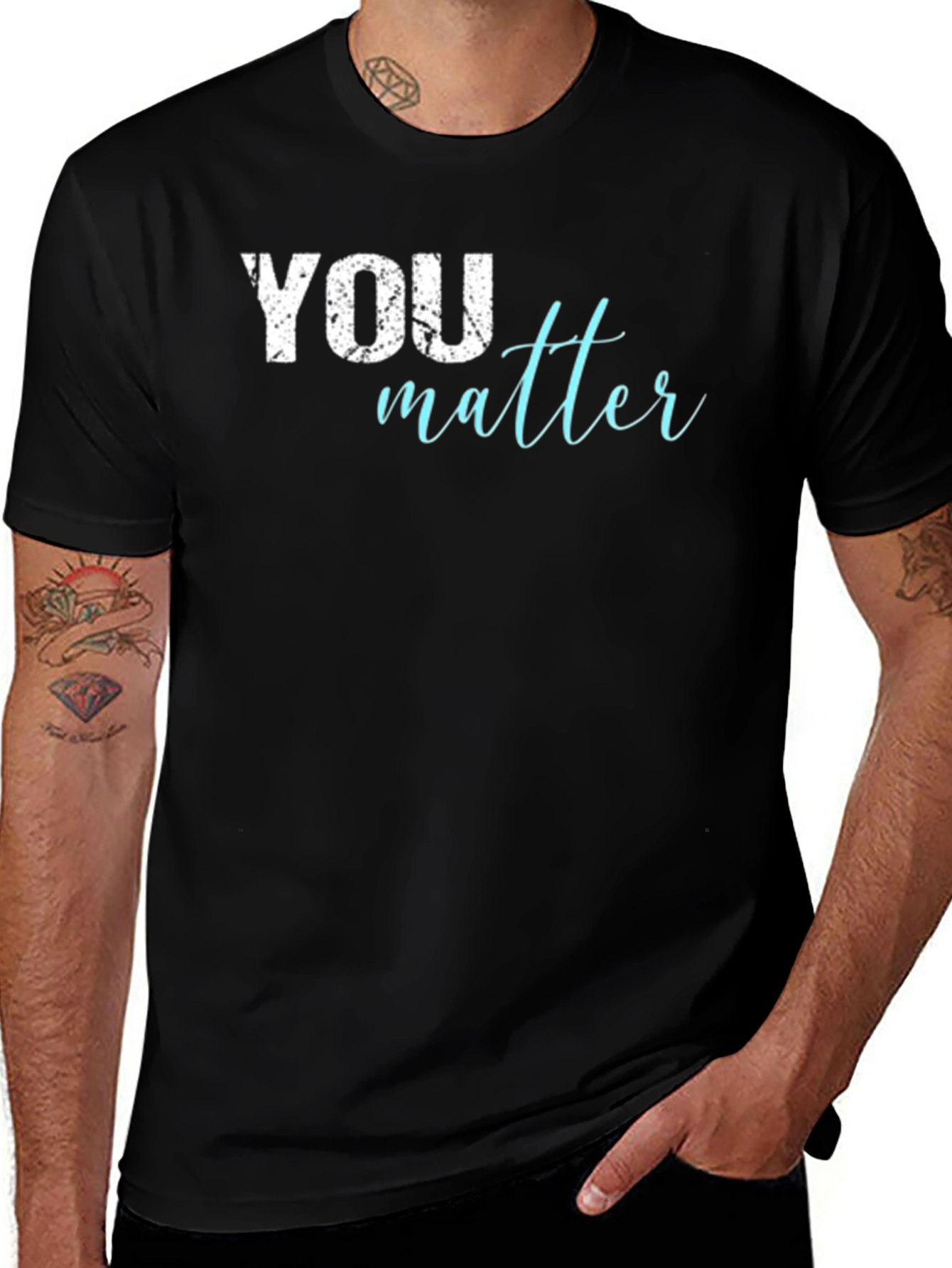 Variant 29 of You Matter Graphic Tee - Positive Vibes Shirt