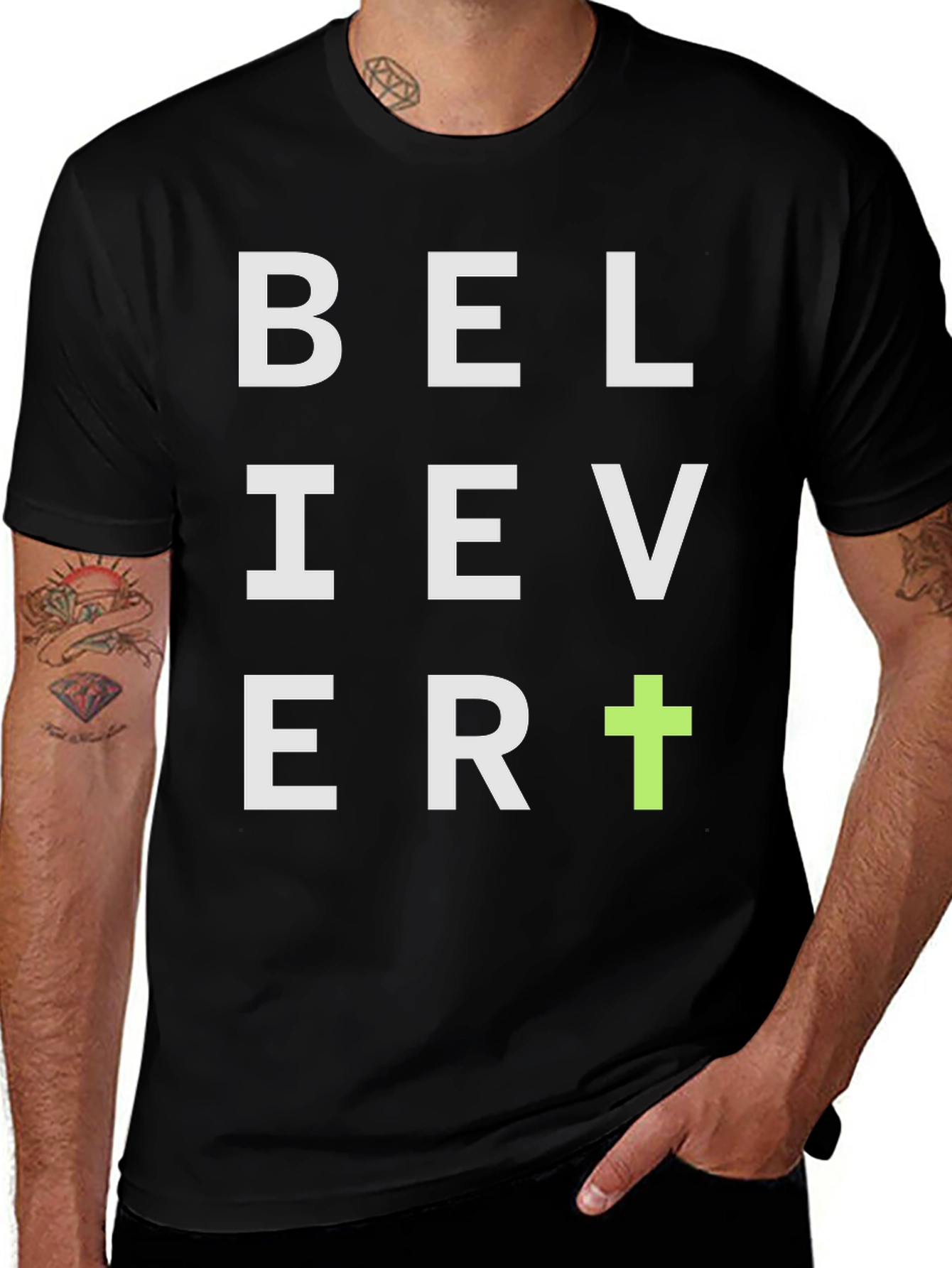 Believer Graphic Tee - Christian Faith T-Shirt
