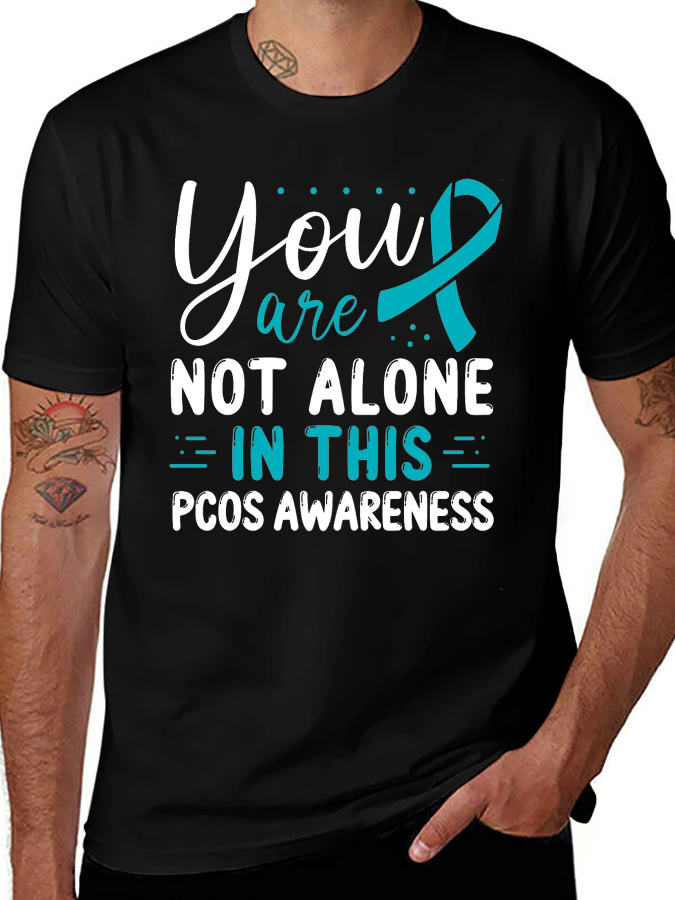 PCOS Awareness T-Shirt - You Are Not Alone