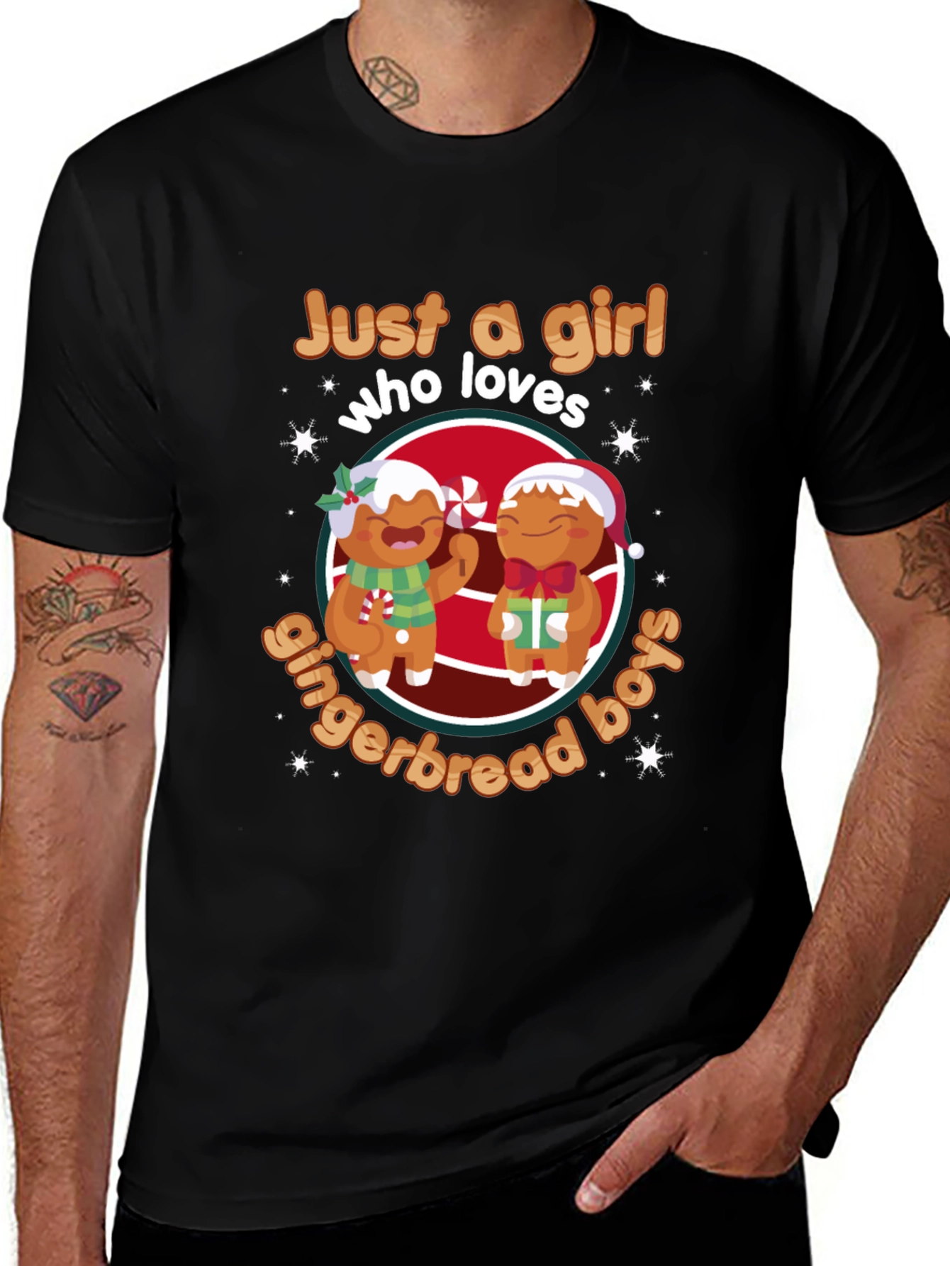 Variant 15 of Gingerbread Boys T-Shirt - Holiday Novelty Tee