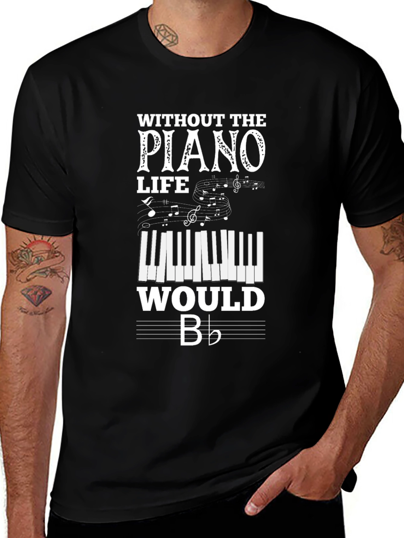 Variant 16 of Piano Life T-Shirt - Music Lover Tee