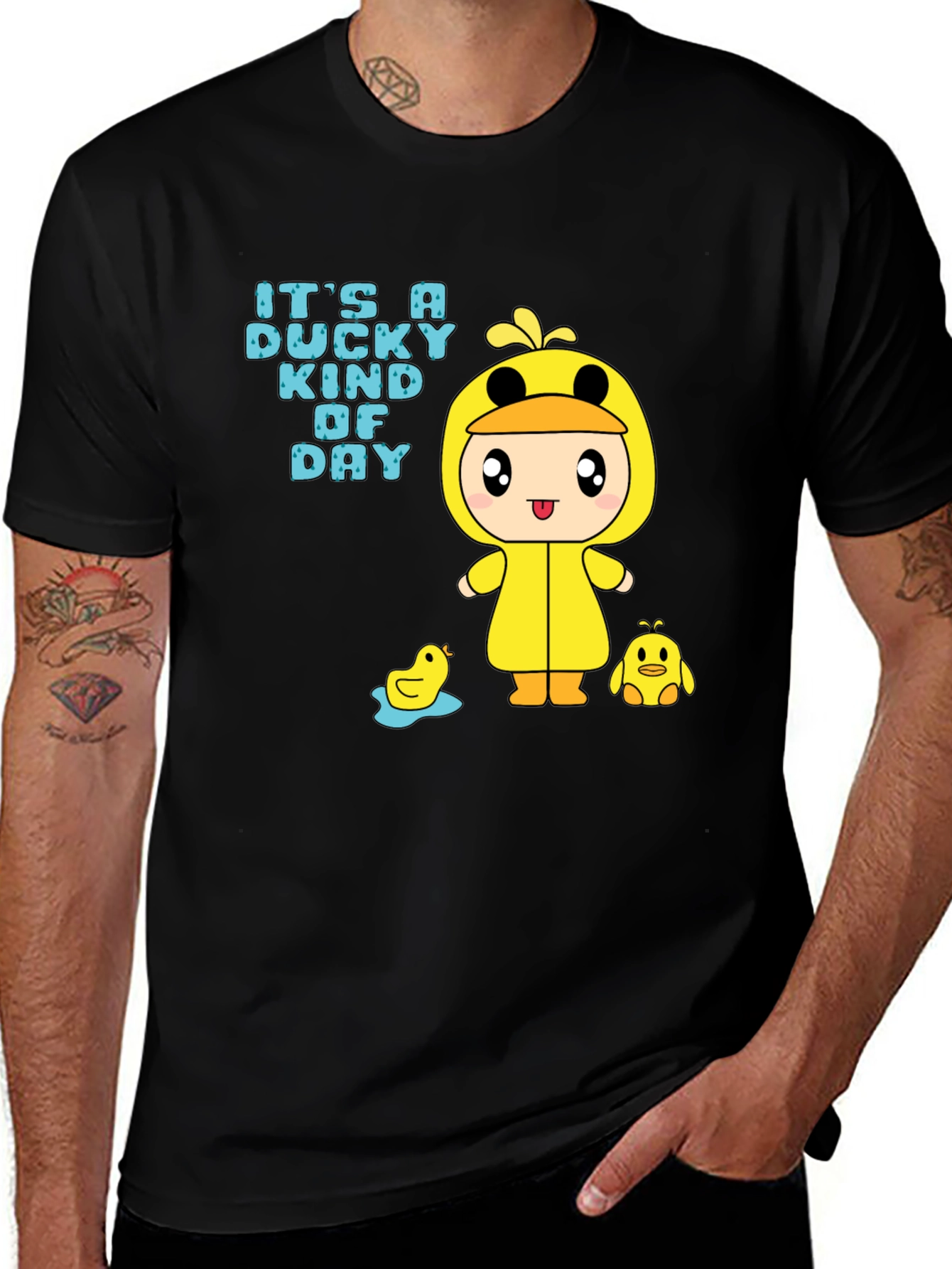 Variant 5 of Duck Day T-Shirt - Cartoon Duckling Graphic Tee