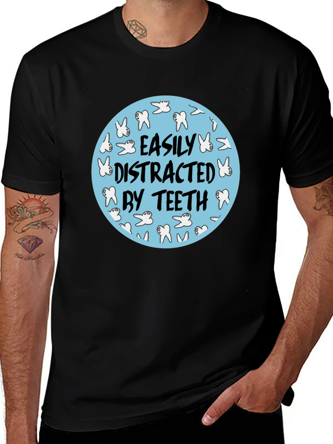 Variant 22 of Easily Distracted By Teeth T-Shirt