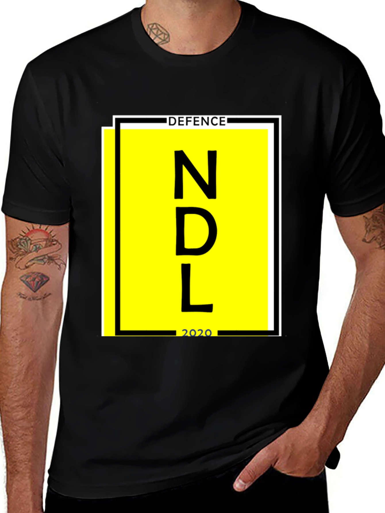 Variant 20 of NDL Defence 2020 Black T-Shirt