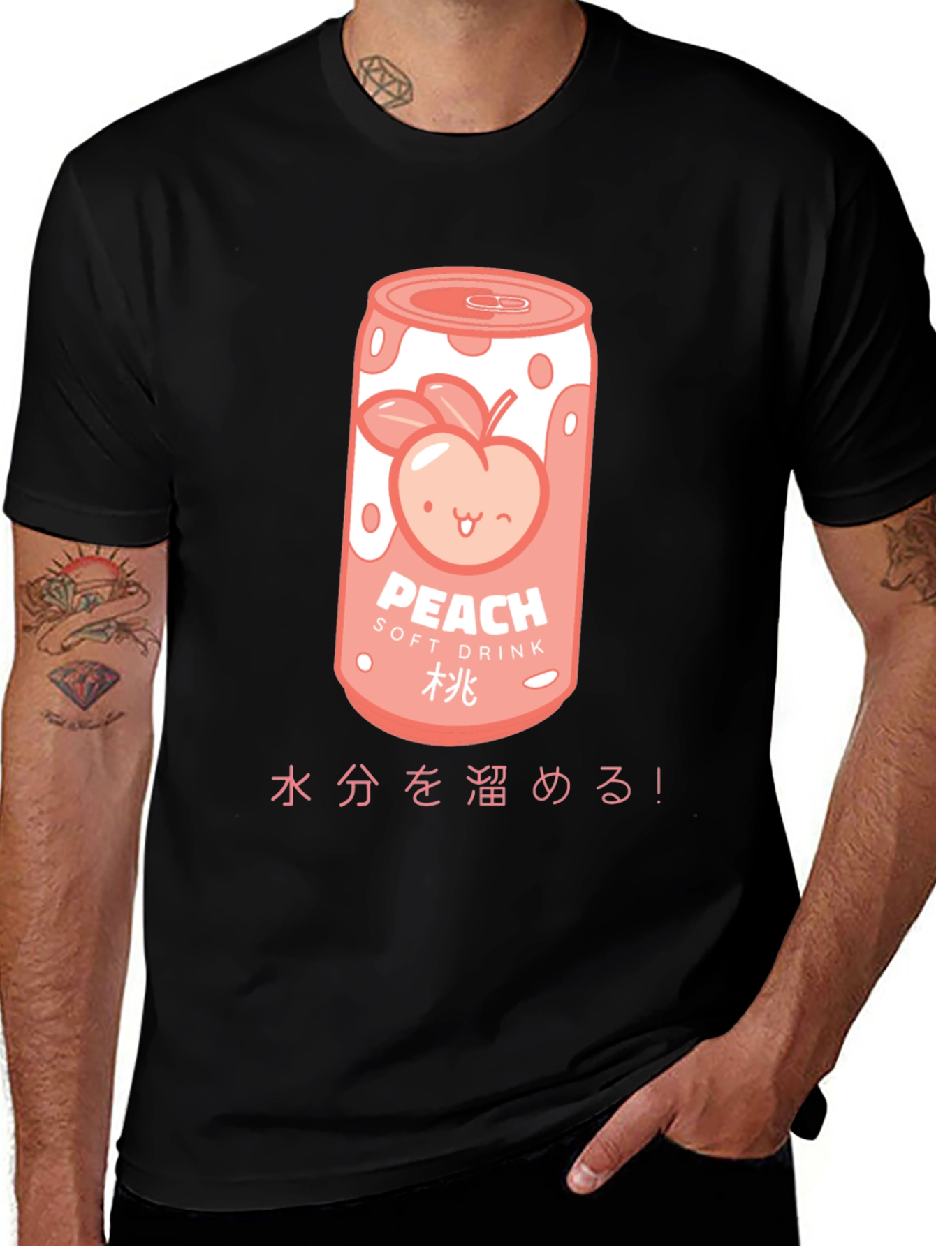 Variant 14 of Peach Soft Drink Graphic Tee