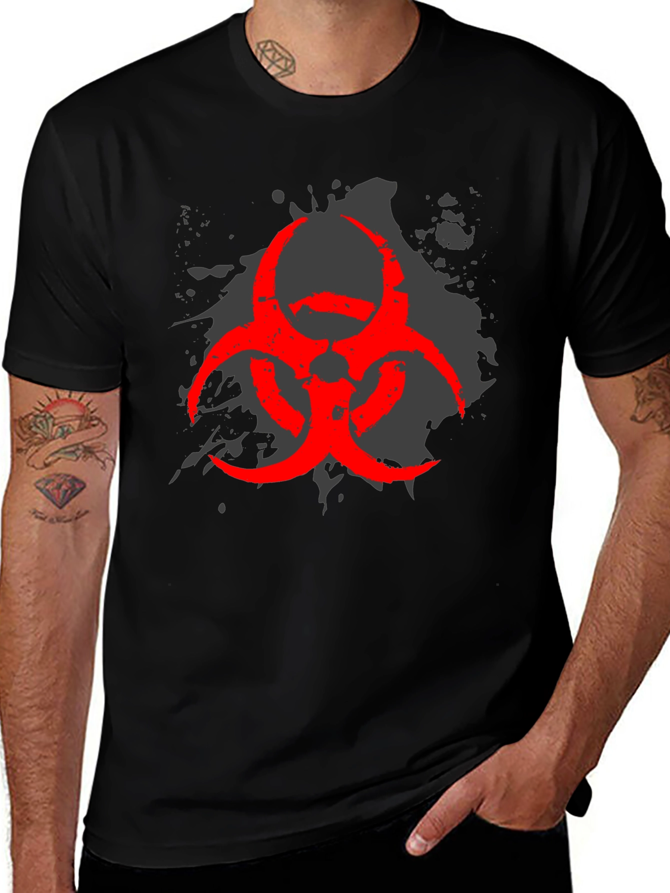 Variant 20 of Biohazard Symbol Graphic T-Shirt