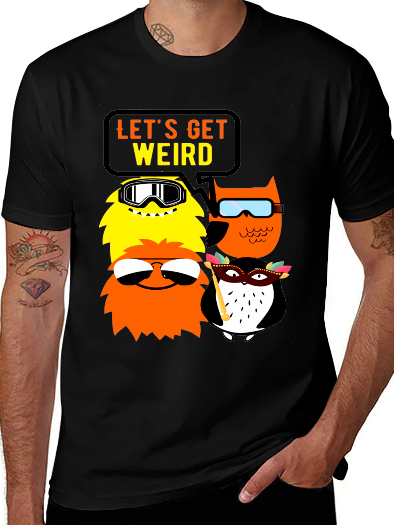 Variant 23 of Let's Get Weird Graphic T-Shirt