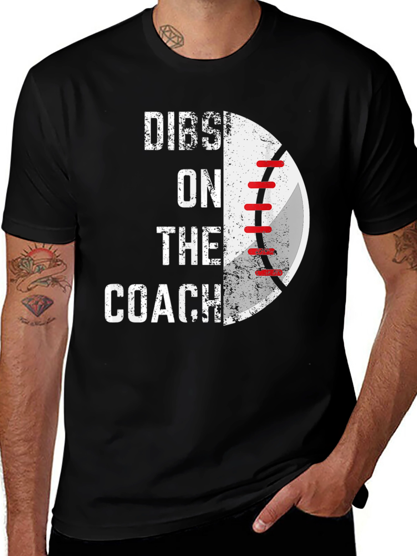 Variant 9 of Dibs on the Coach Baseball Graphic Tee