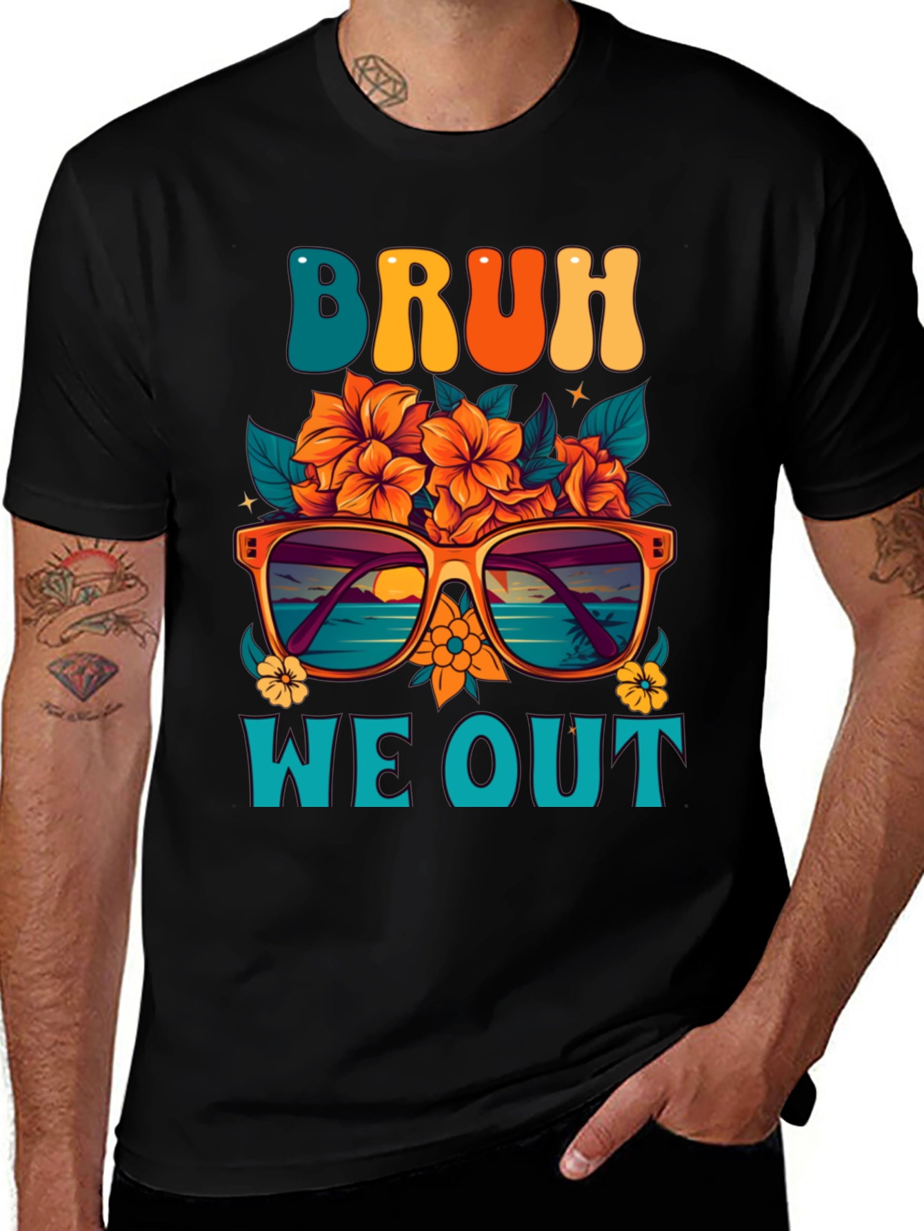Variant 3 of Bruh We Out Graphic T-Shirt - Summer Vibes