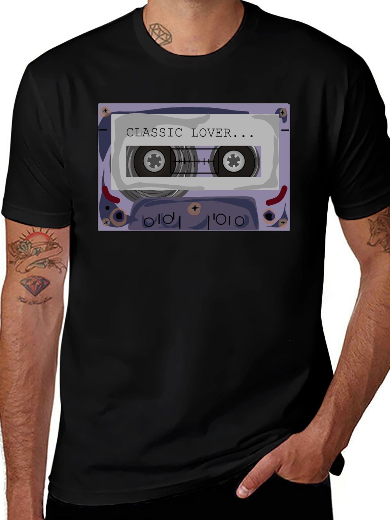 Variant 6 of Classic Lover Cassette Tape Graphic T-Shirt