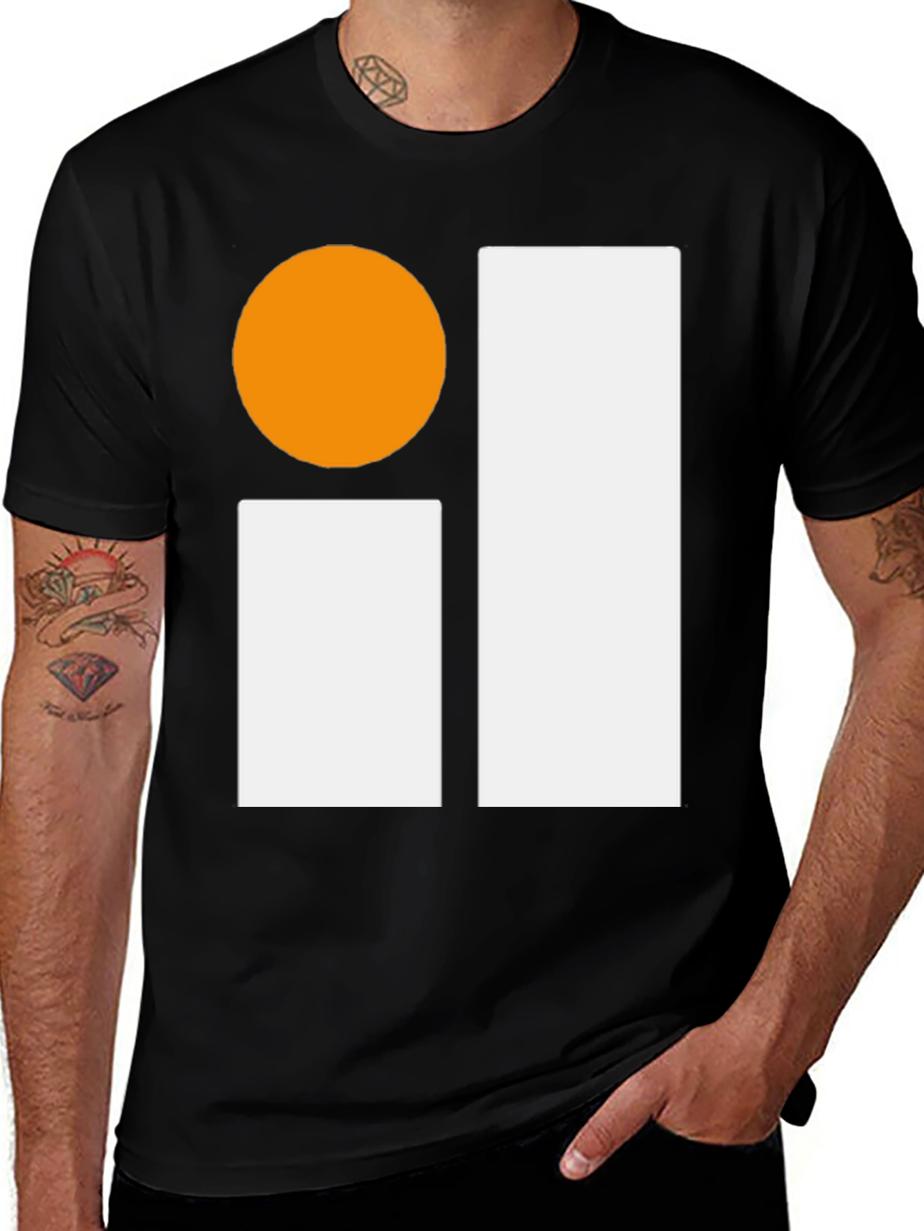 Variant 10 of Abstract Graphic Tee - Black