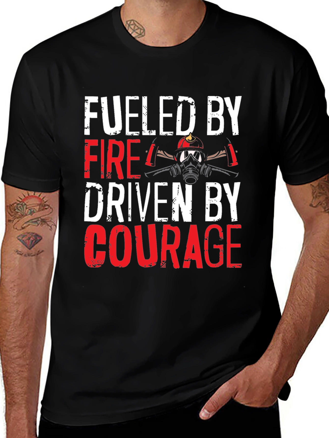 Variant 19 of Fueled By Fire Driven By Courage T-Shirt
