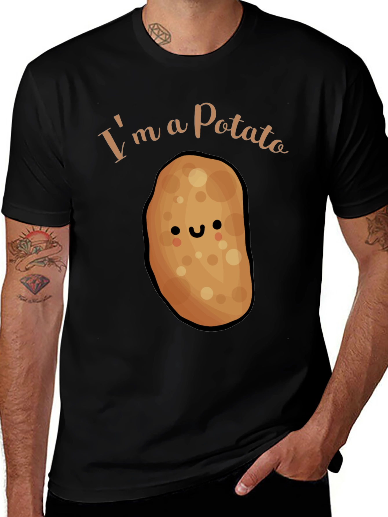 Variant 16 of I'm a Potato Funny Novelty Graphic T-Shirt