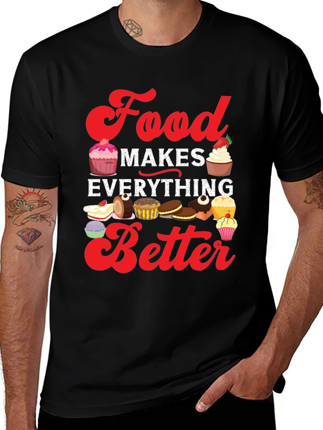 Black Food Makes Everything Better T-Shirt main image