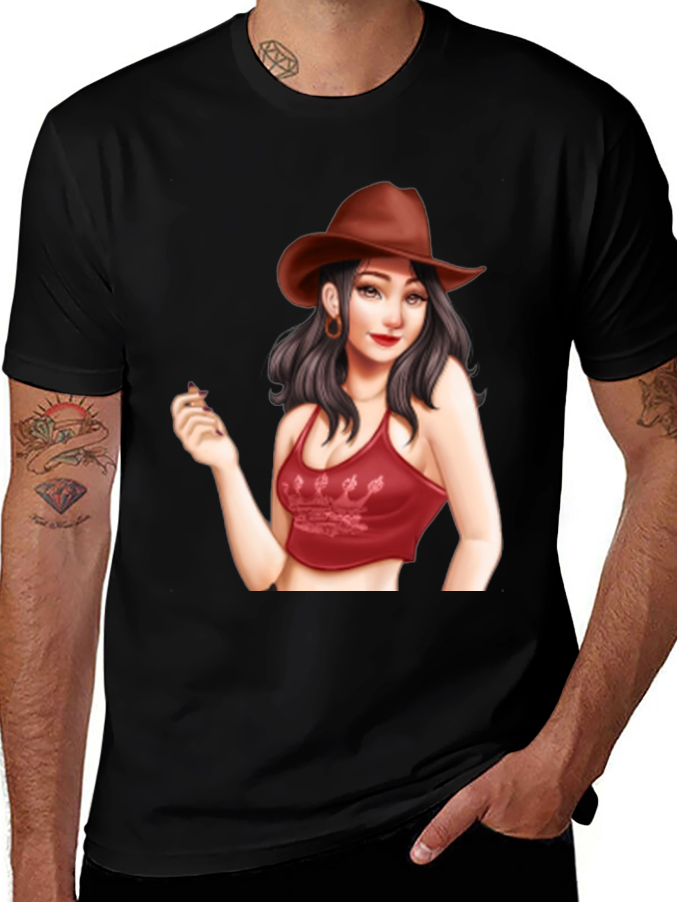 Variant 29 of Cowgirl Graphic Tee - Trendy Unisex T-Shirt