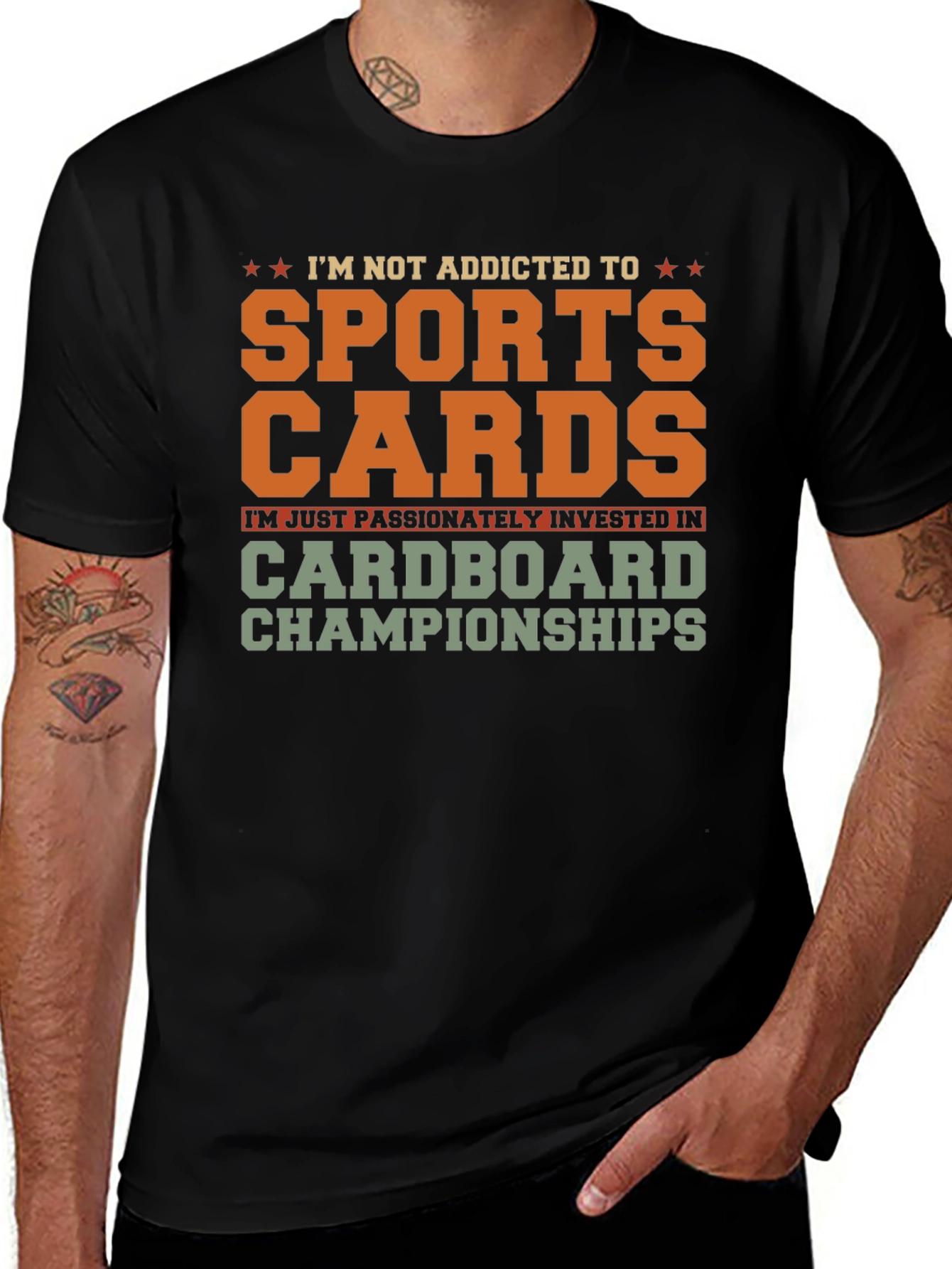 Variant 26 of Sports Cards Addict T-Shirt - Cardboard Championships