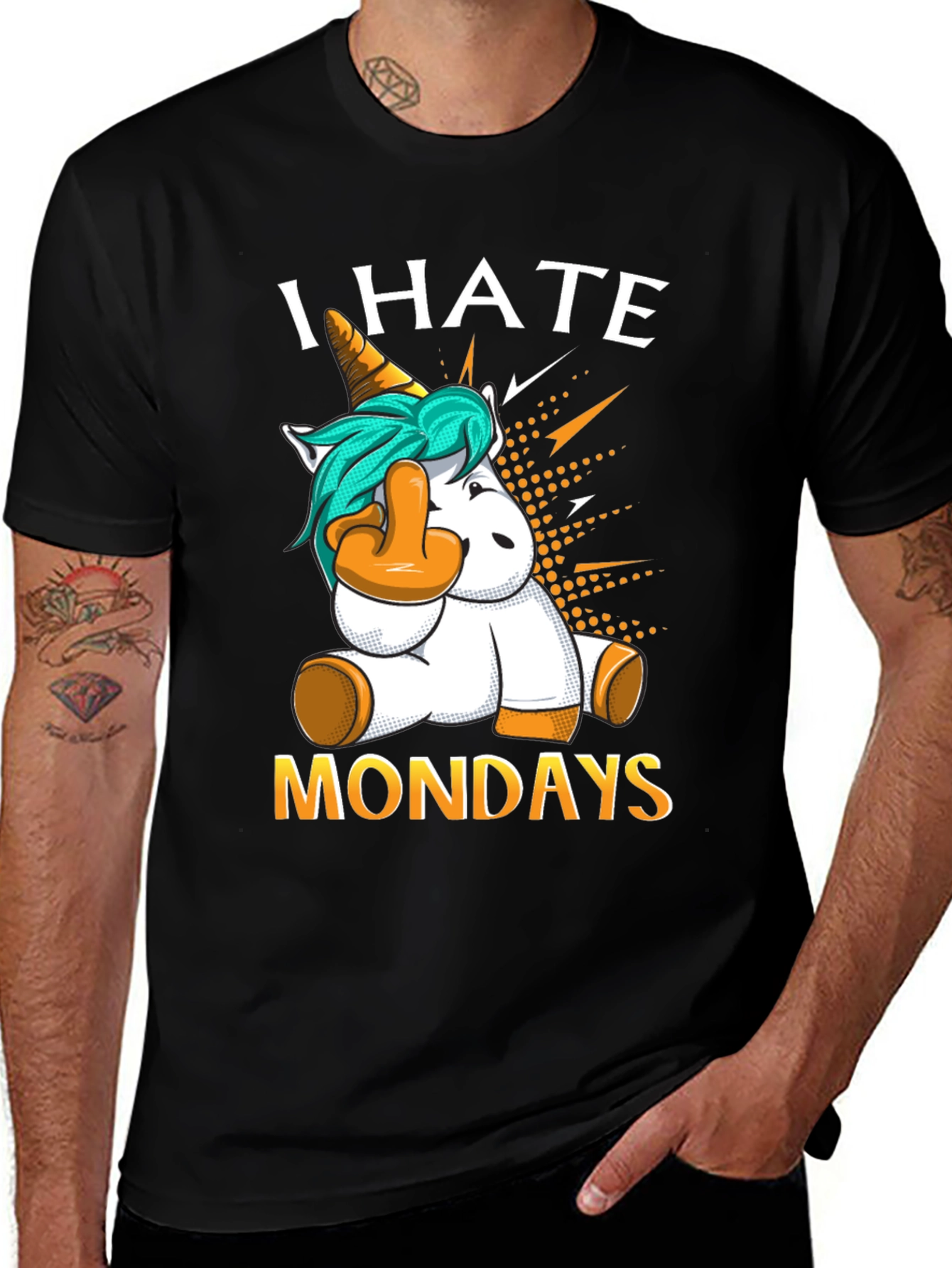 Variant 4 of I Hate Mondays Unicorn T-Shirt