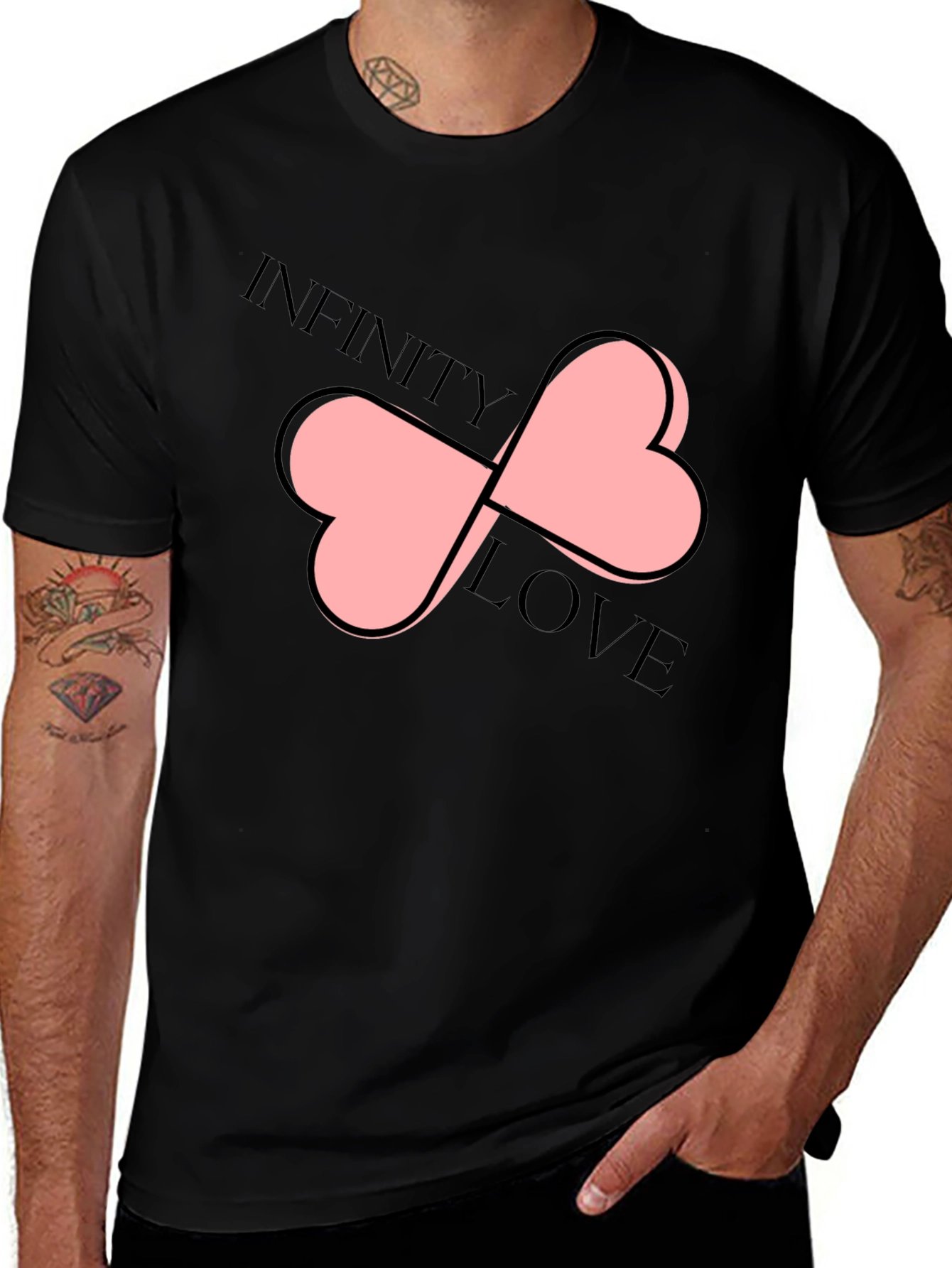 Infinity Love T-Shirt Black