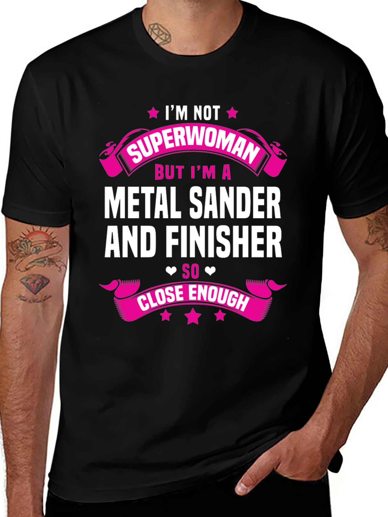 Variant 15 of Metal Sander and Finisher T-Shirt - I'm Not Superwoman