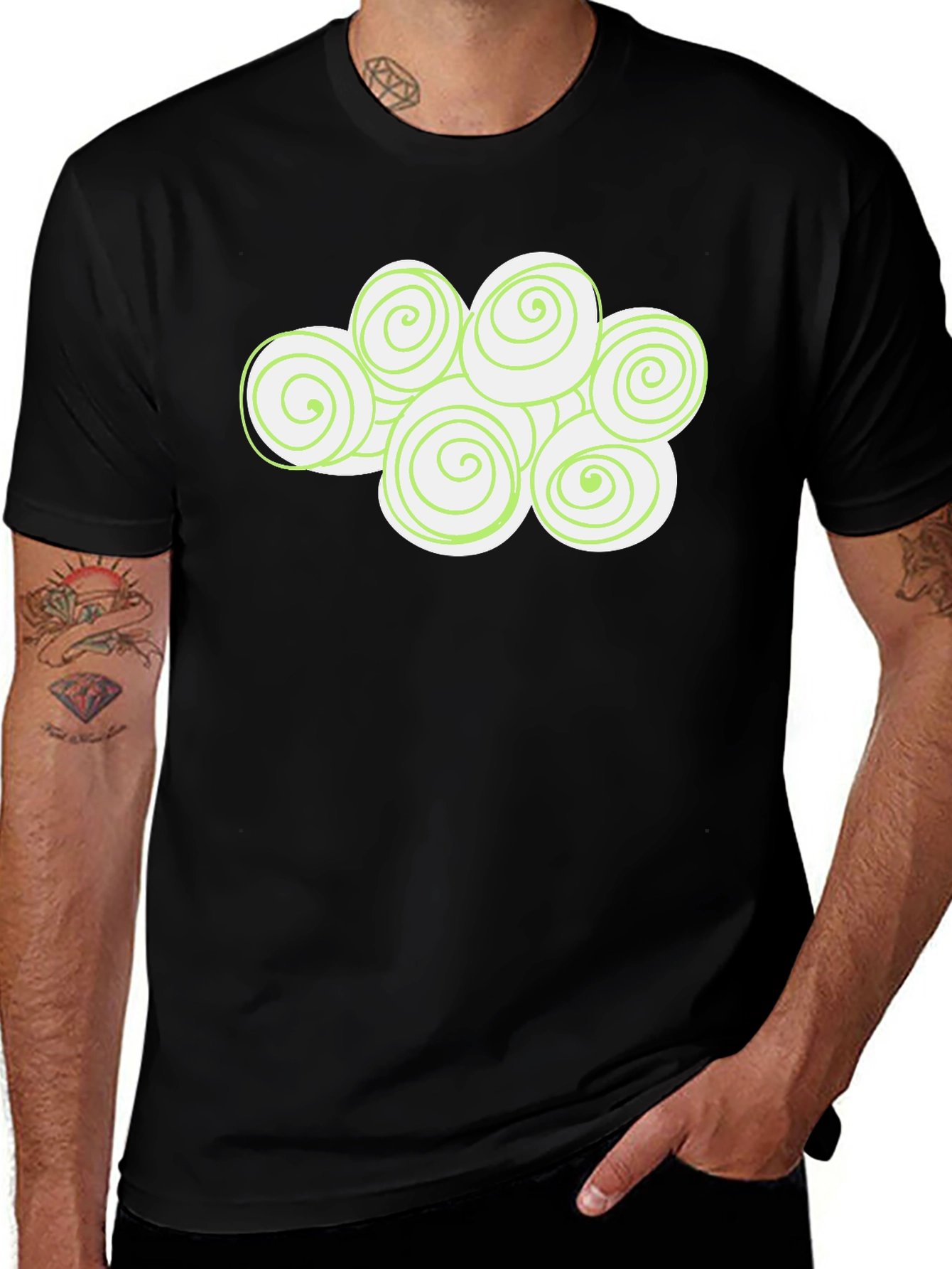Cloud Swirl Graphic T-Shirt