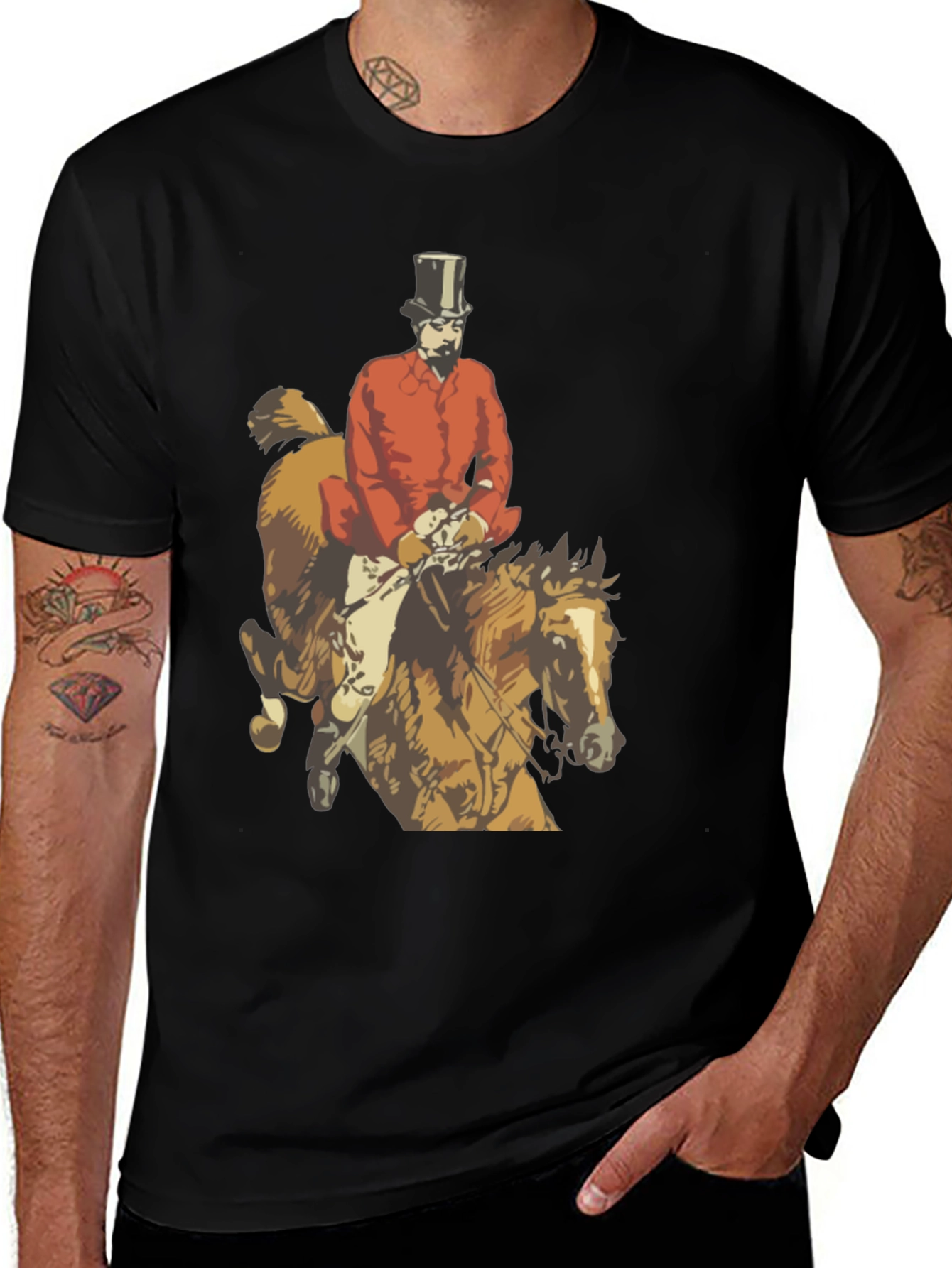 Variant 16 of Equestrian Fox Hunter T-Shirt