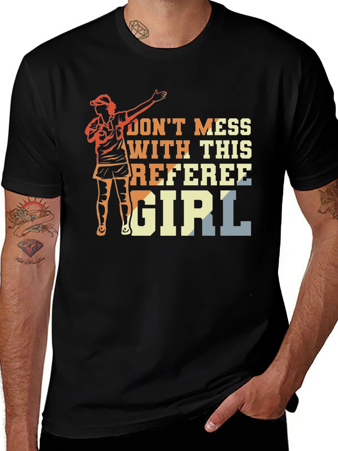 Variant 11 of Referee Girl Graphic T-Shirt - Sporty Woman's Tee