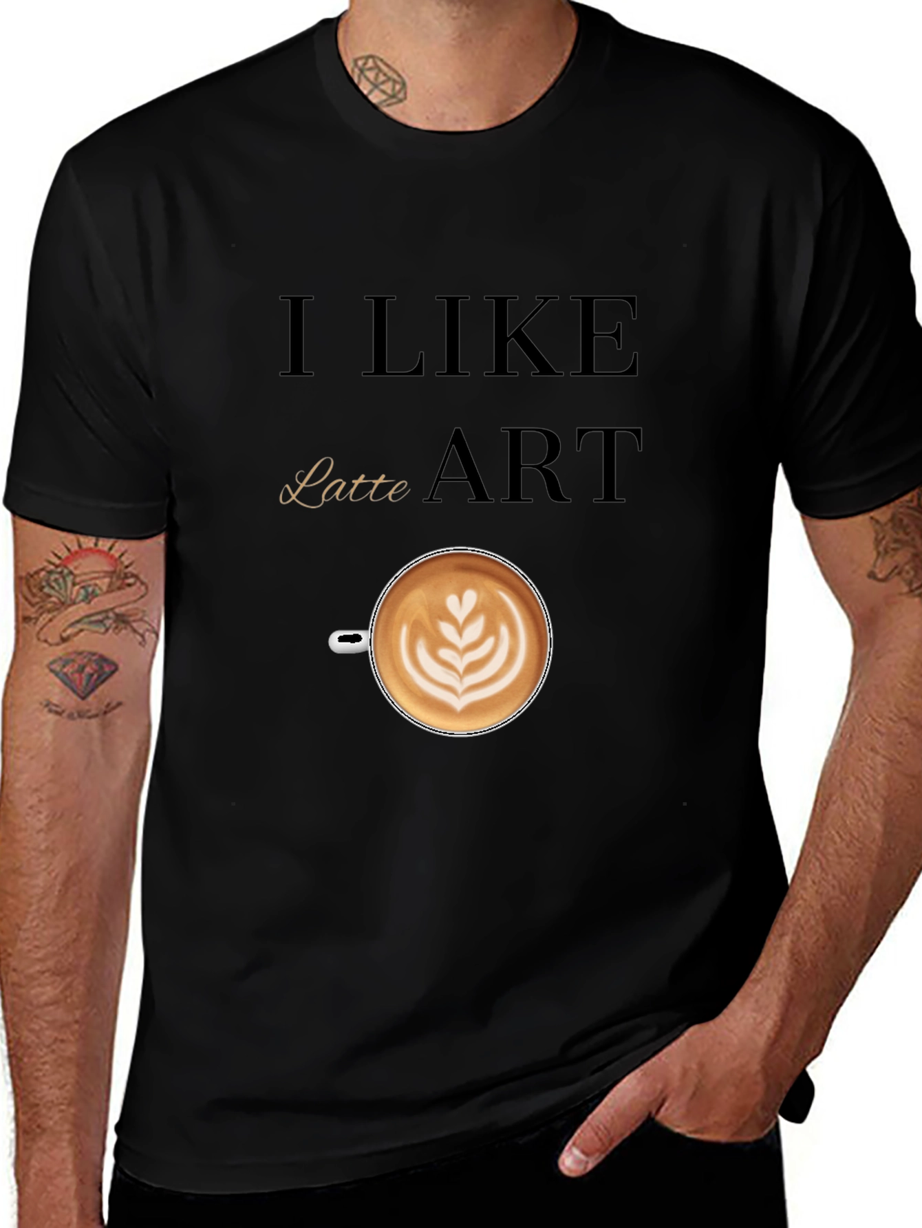 Variant 28 of I Like Latte Art T-Shirt