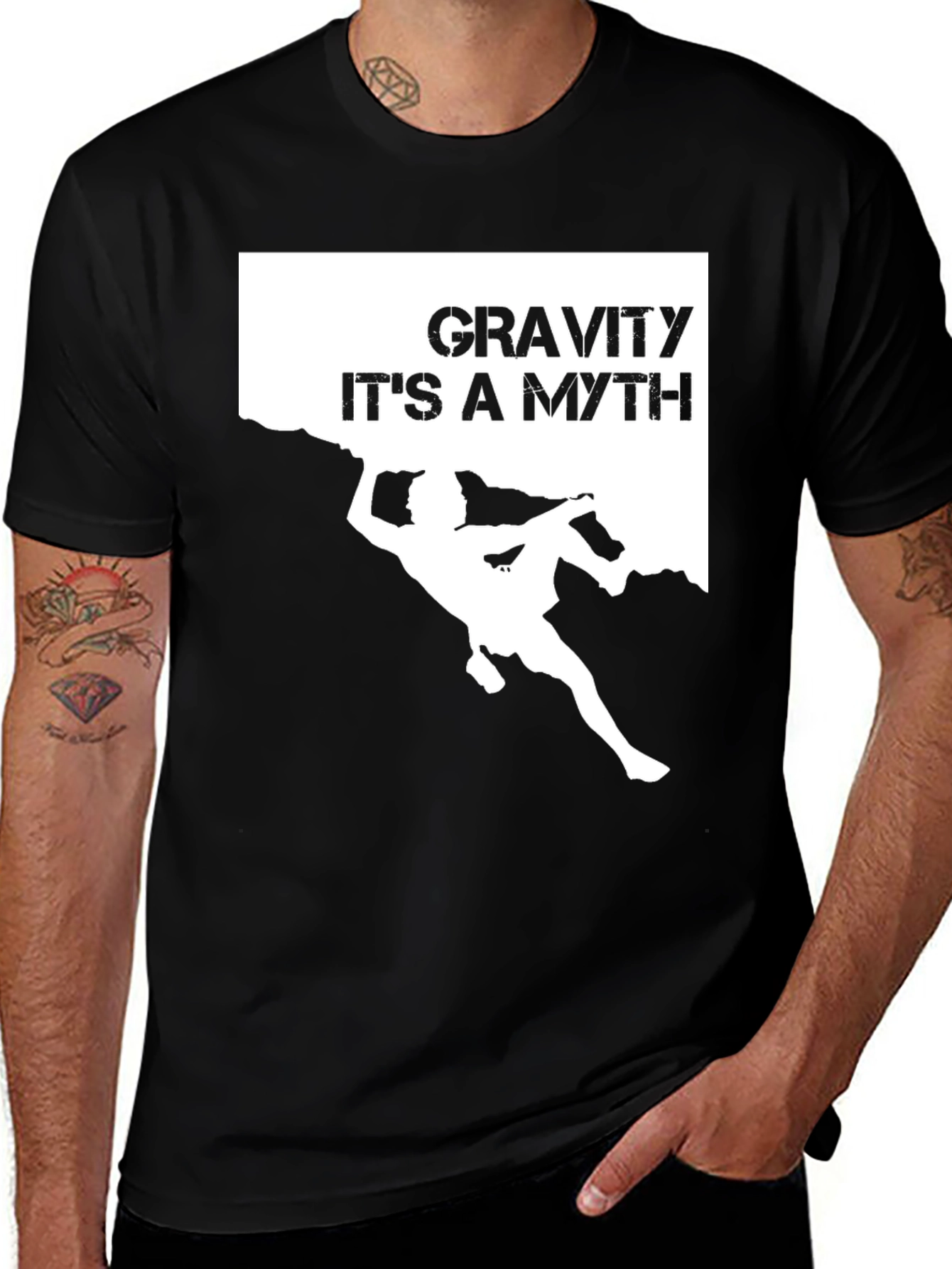 Gravity is a Myth Climbing T-Shirt