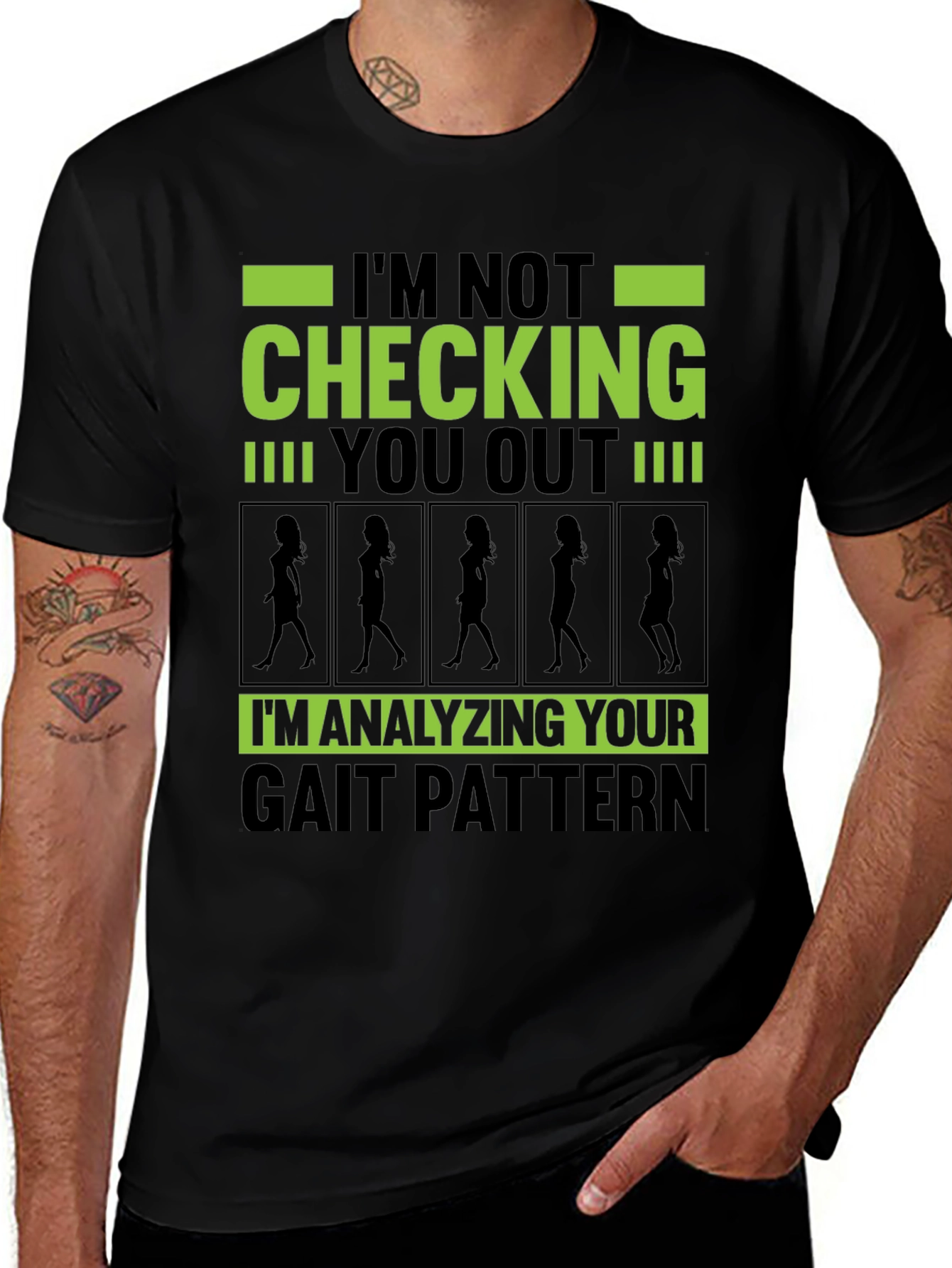 Variant 8 of Funny Gait Pattern Analysis T-Shirt