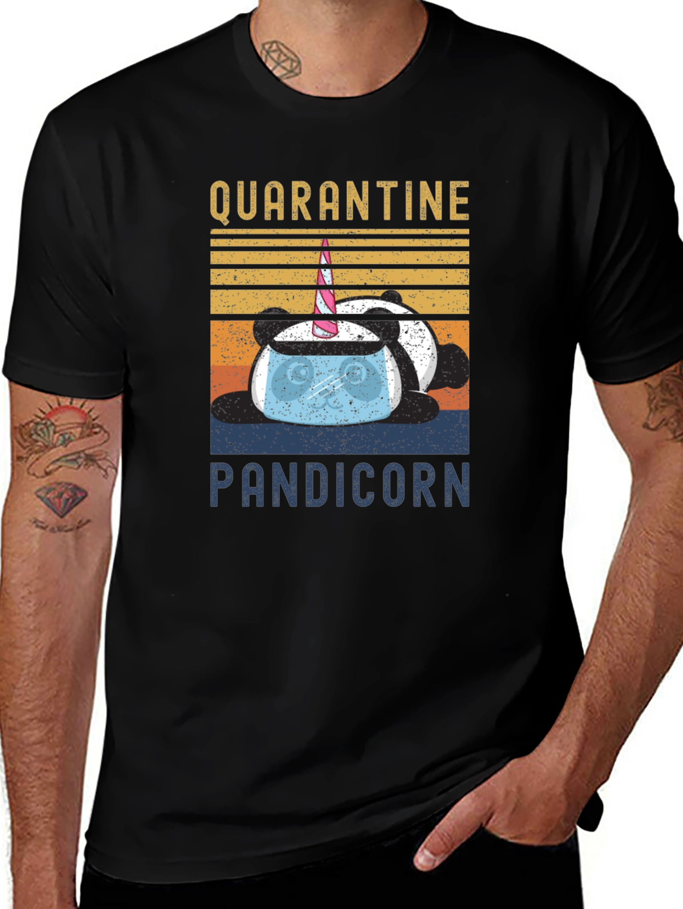 Variant 29 of Quarantine Pandicorn Graphic T-Shirt