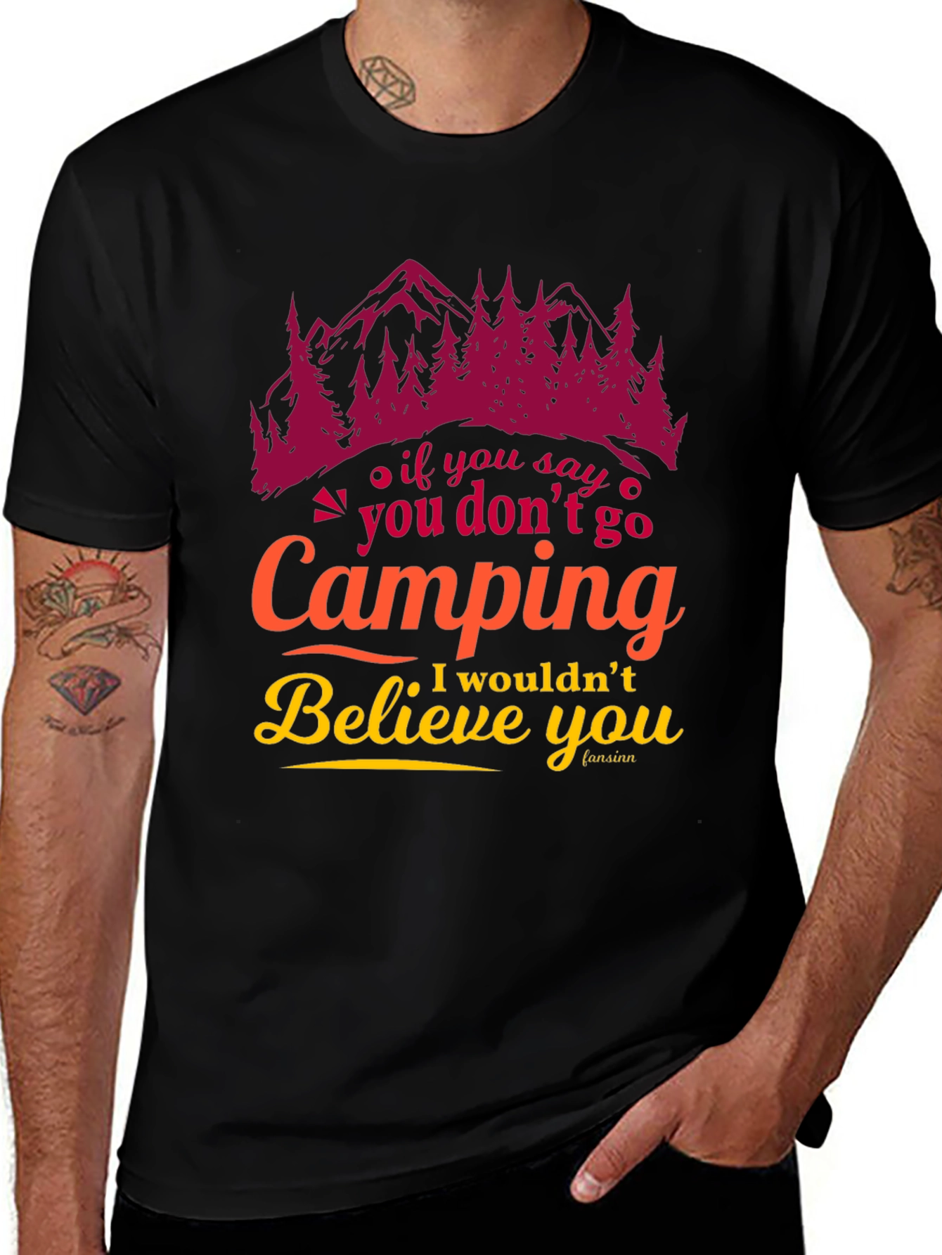 Variant 20 of Camping Graphic Tee - Believe You Camping Lover